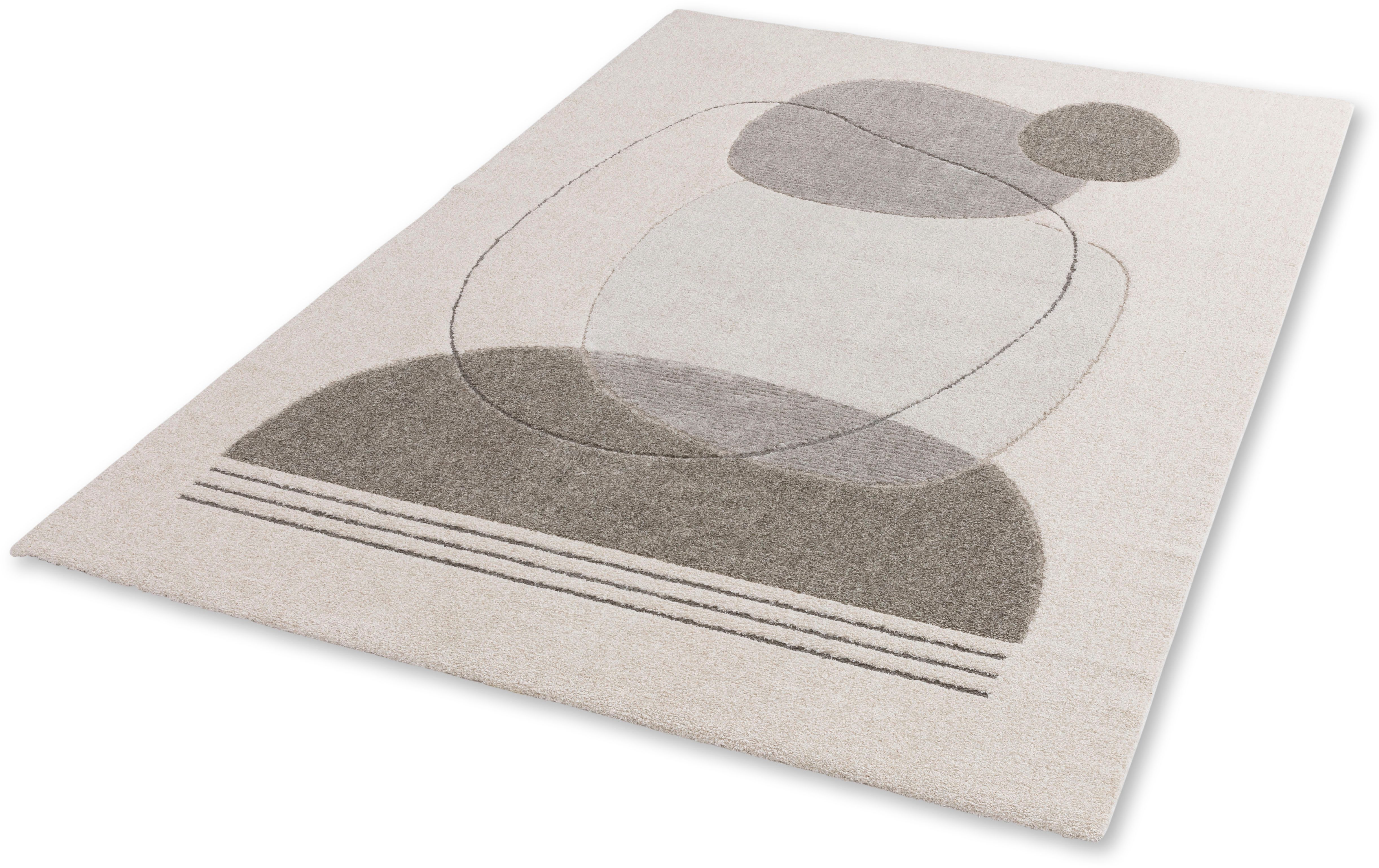 SCHÖNER WOHNEN-Kollektion Teppich Amaze 241, rechteckig, Höhe: 17 mm, weicher moderner Kurzflor, Wohnzimmer, Schöner Wohne Kollektion