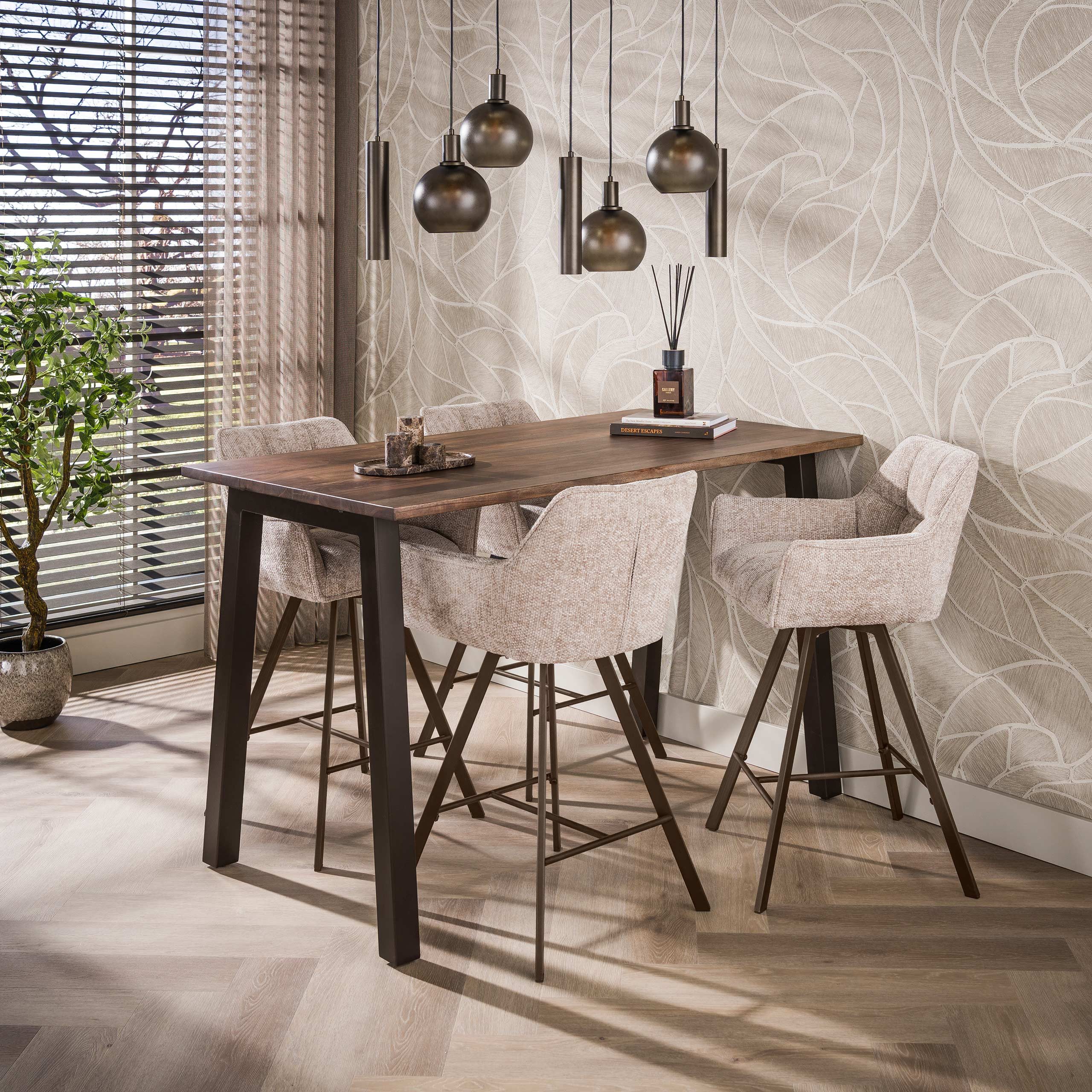 Sitheim-Europe Bartisch Bartisch Edge Pure 147cm / Massiv Akazie braun