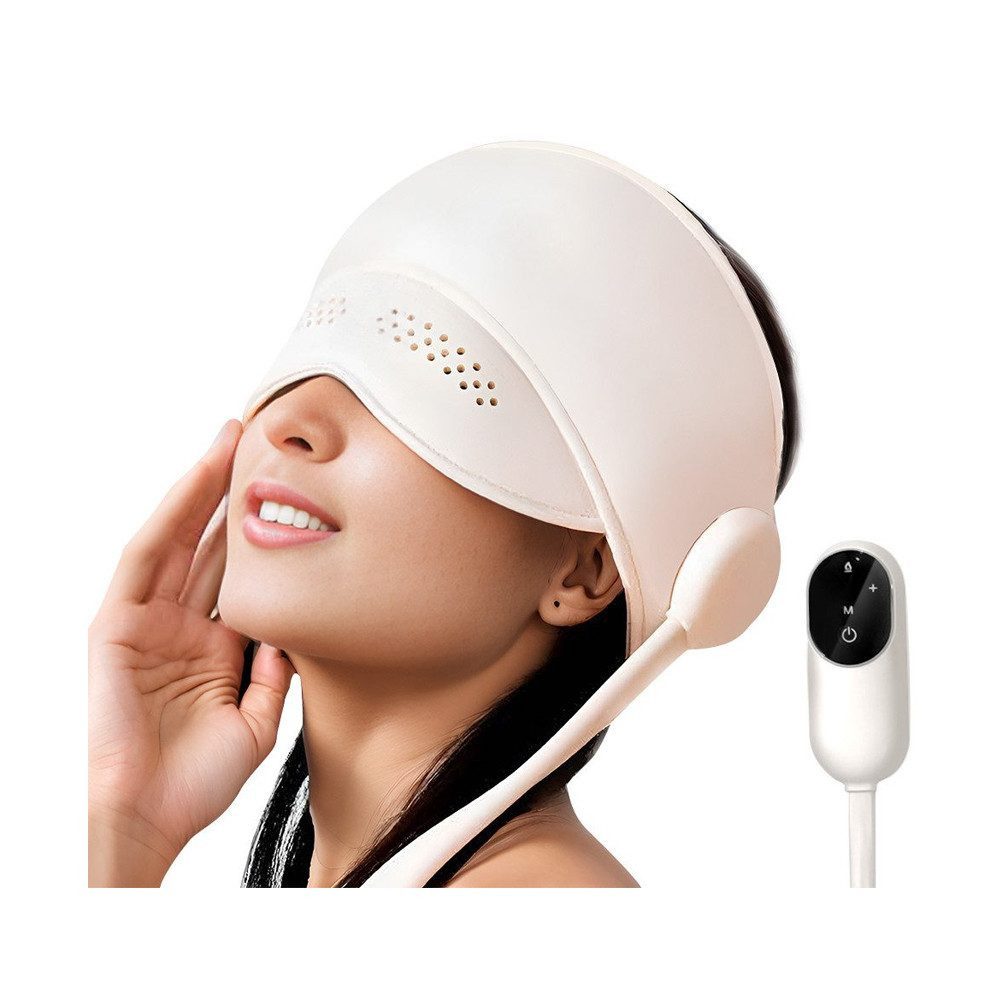 oyajia Massagegerät Elektrisches Kopfmassagegerät, 360°Abdeckung Tragbare Kopf, Augen, Migränekappe für Frauen, entspannen, wärmen, Wiederaufladbar mit USB, 4 Kompressionsmodi zur Linderung von Migräne