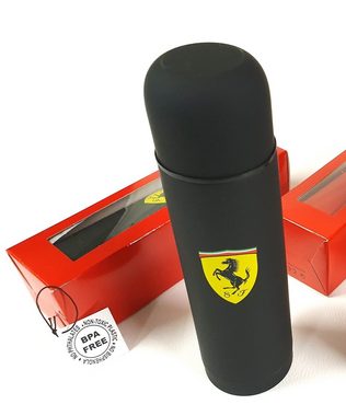 Ferrari Isolierflasche Scuderia F1 Thermoskanne, Schwarz 500 ml