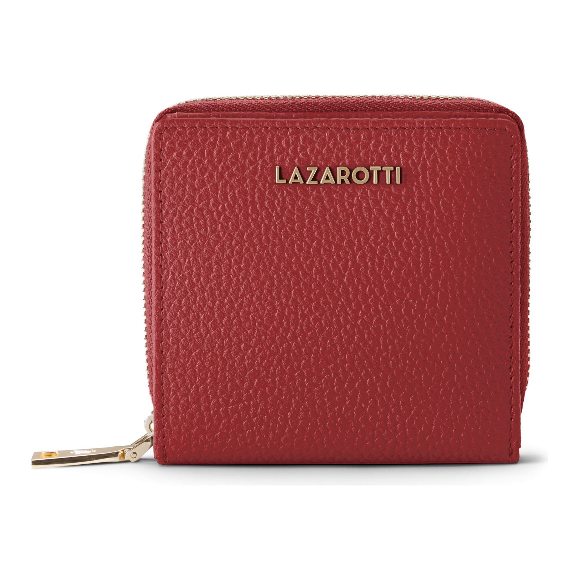 Lazarotti Geldbörse Bologna Leather Medium Zip-Around Geldbörse Leder 10 cm