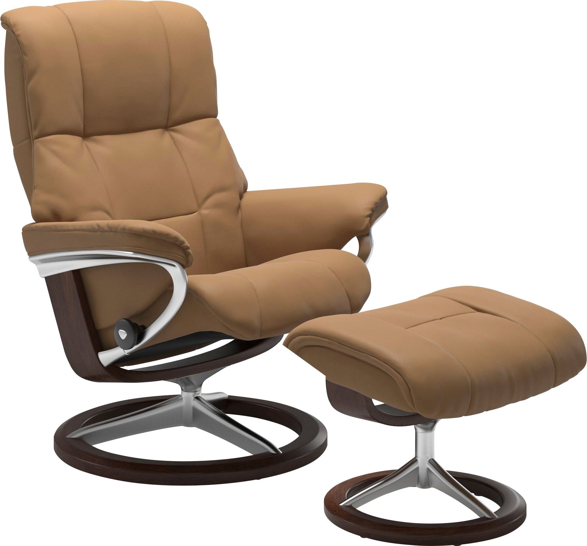 Stressless® Relaxsessel Mayfair (Set, Relaxsessel mit Hocker), mit Hocker, mit Signature Base, Größe S, M & L, Gestell Braun