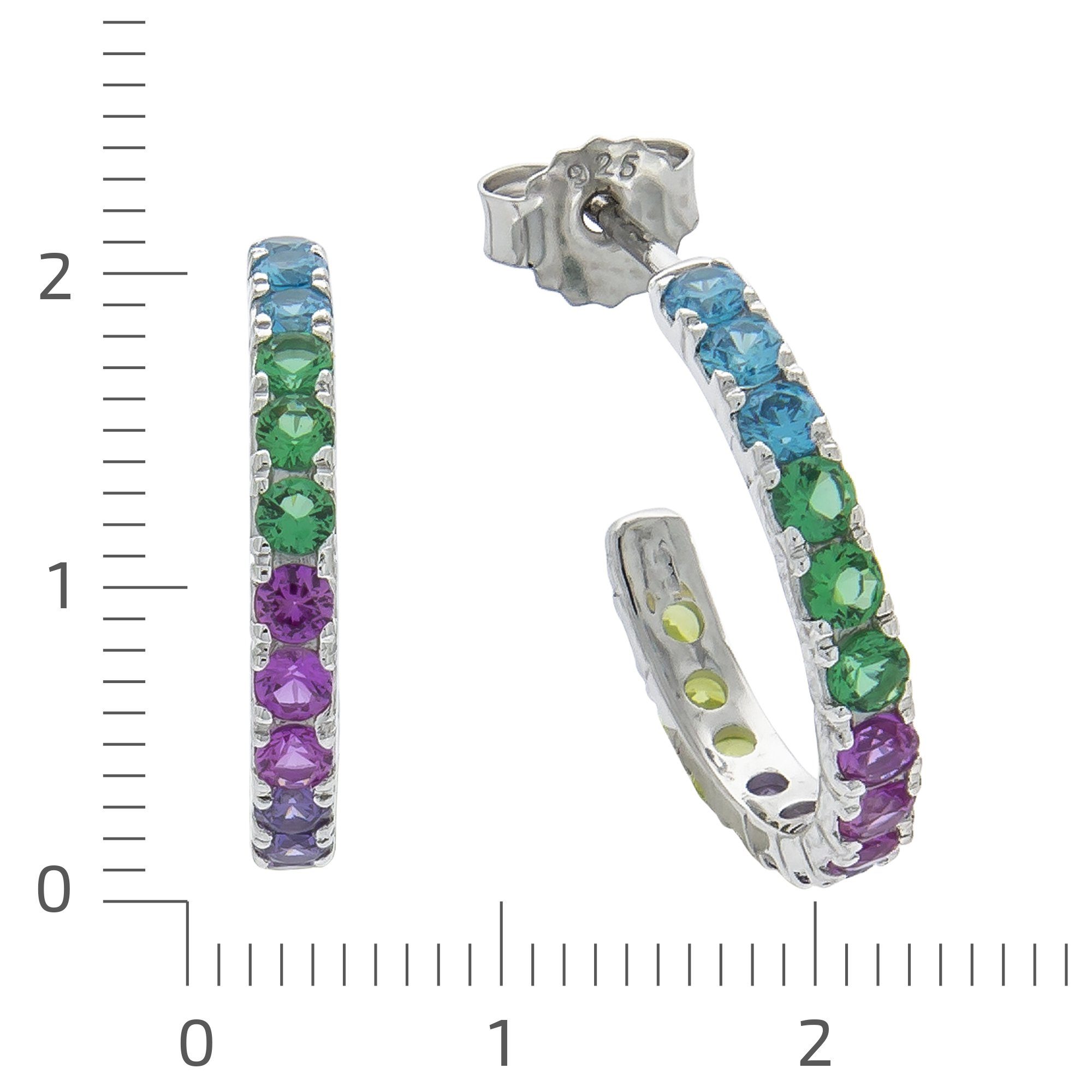 Zeeme Paar Creolen 925 Silber rhodiniert günstig online kaufen
