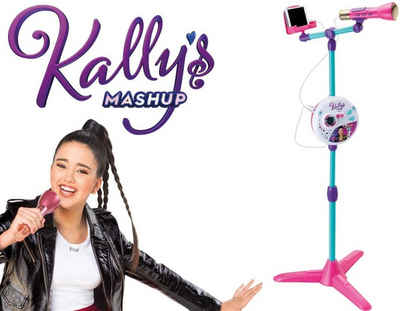 Smoby Standmikrofon Smoby 520124 Kally's Mashup Kinder Standmikrofon Karaoke Höhenverstellbar 4 Lieder + 4 Melodien – Bunte Lichter