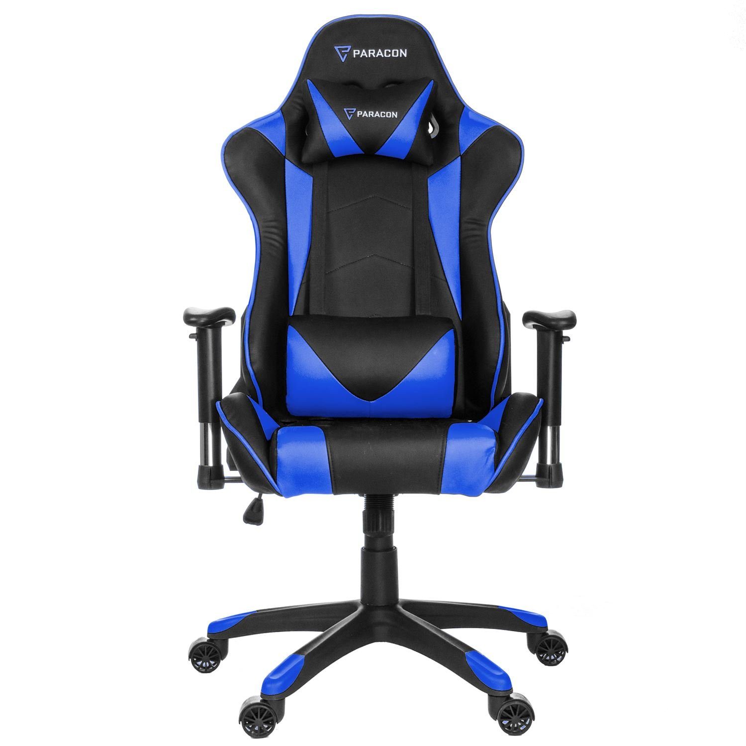 Paracon Gaming-Stuhl und ebuy24 Blau Knight Nackenkissen inkl. Gaming Stuhl