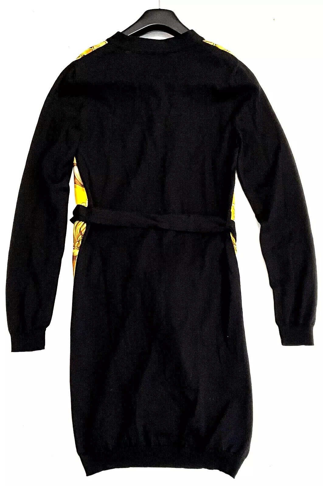 Moschino Midikleid MOSCHINO COUTURE ! WOMAN TEDDY PRINT LONGSLEEVE SILK DRESS. mit allover Druck