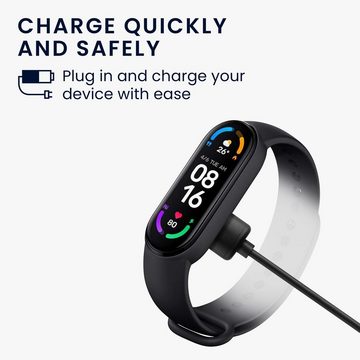 kwmobile Xiaomi Mi Band 7 / Band 6 / Band 5 USB Ladekabel Elektro-Kabel, Charger - Smart Watch Ersatzkabel