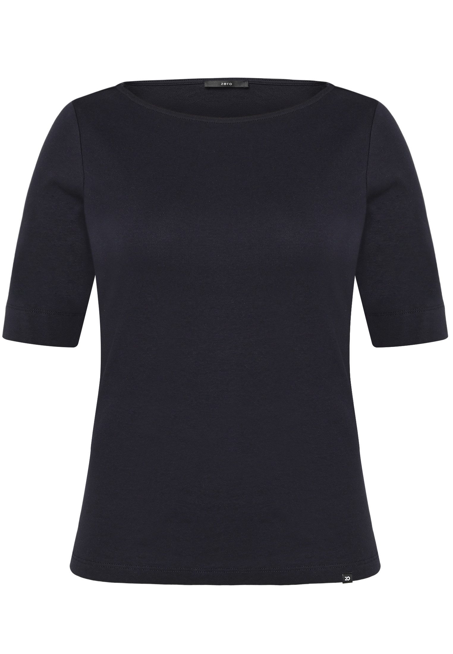 Zero Kurzarmshirt Damen Shirt mit U-Boot-Ausschnitt (1-tlg) Plain/ ohne Det günstig online kaufen