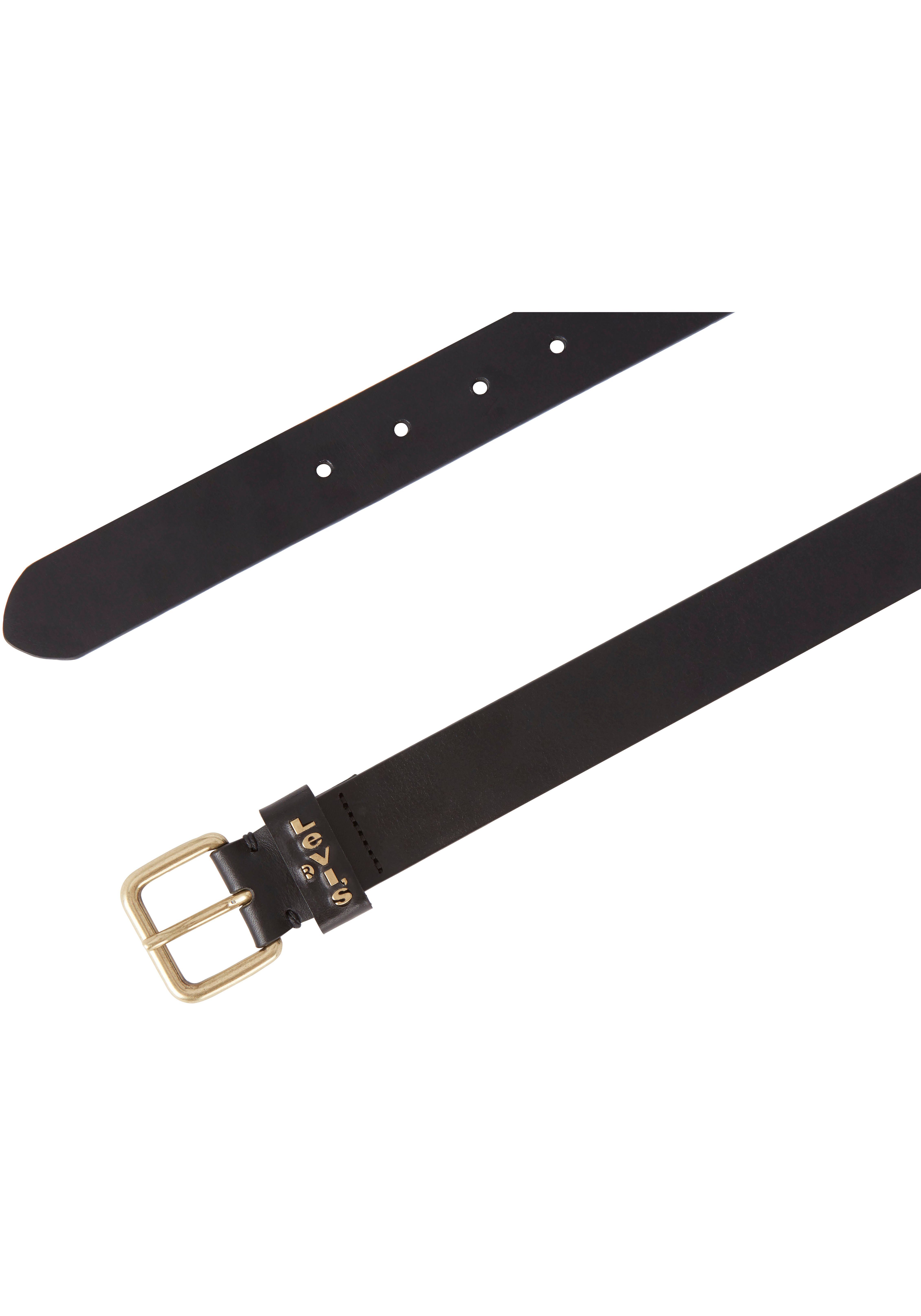Levi's® Ledergürtel CALYPSO mit eckiger Schließe und goldfarbenem Finish günstig online kaufen