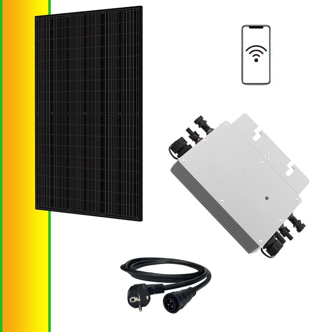 Zenit Energy GmbH Solaranlage Balkonkraftwerk 420W / 600W Photovoltaik Steckerfertig WIFI Smart, (Komplett-Set)