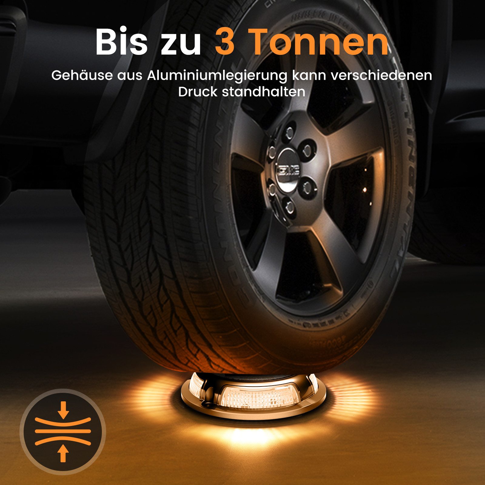 Quntis LED Solarleuchte 4/8 Stück Solarlampen Außen/draußen, Dimmbar Gartenleuchte für Terasse, Solarbetrieben, Automatisches Ein/Aus, Langlebige LEDs, LED fest – Bild 4 von 5