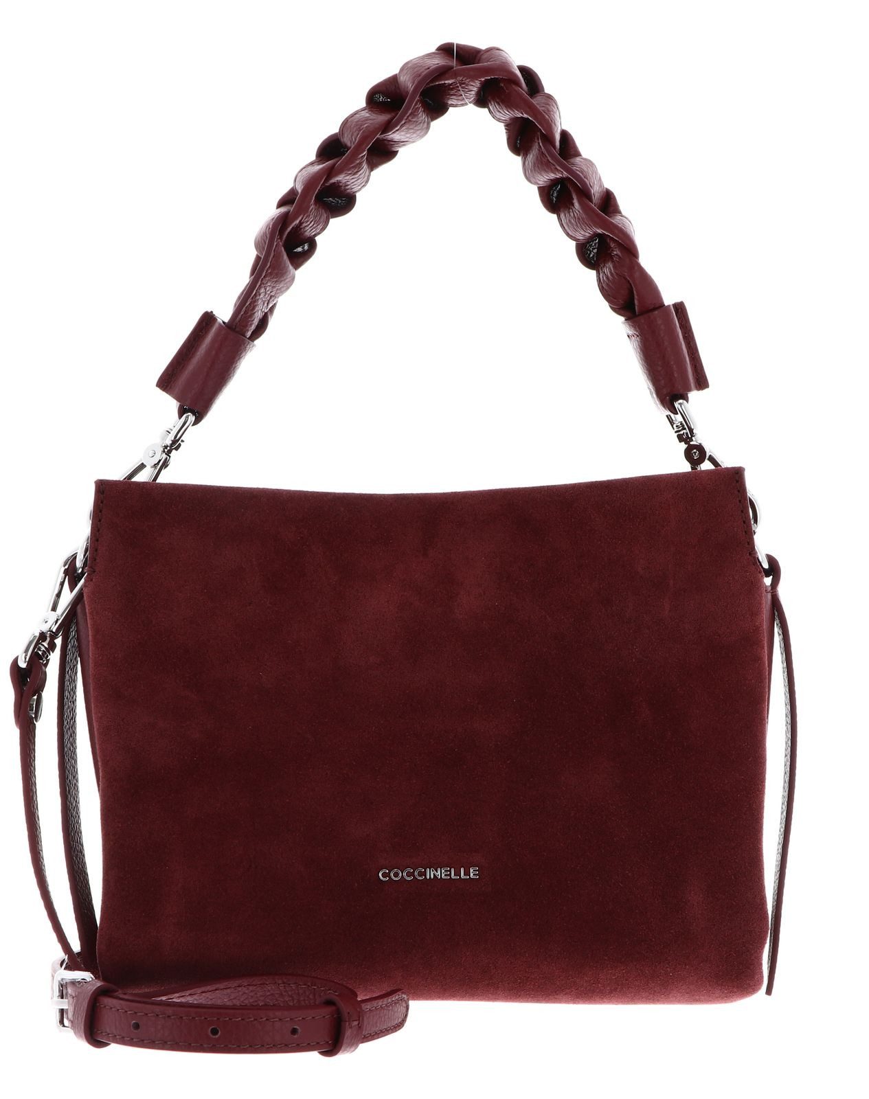 COCCINELLE Handtasche Handbag Suede Grainy Leather, aus echtem Rindsleder