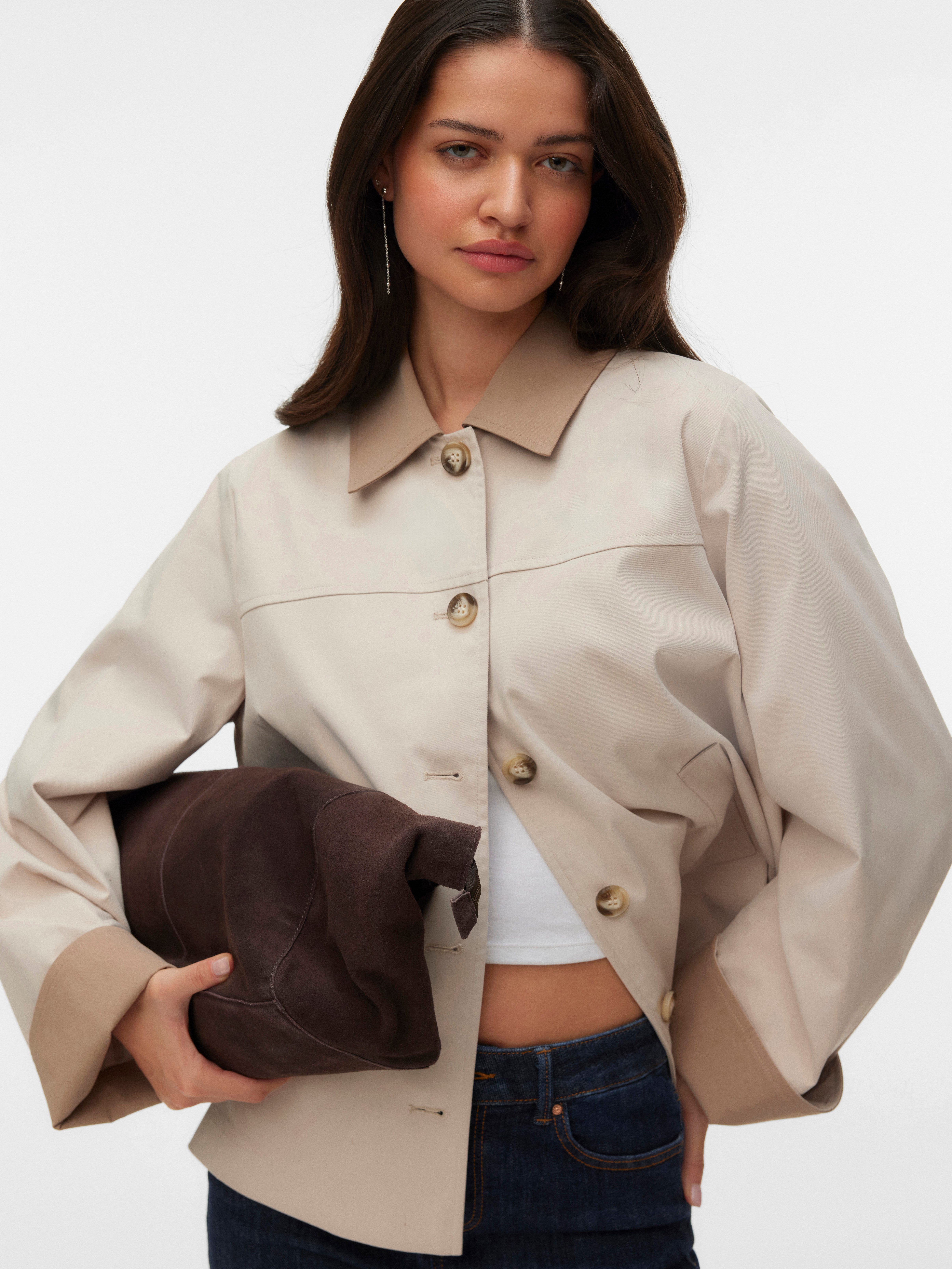 Vero Moda Kurzjacke VMCHELSEAPOPPY SHORT JACKET NOOS Kunstfaser