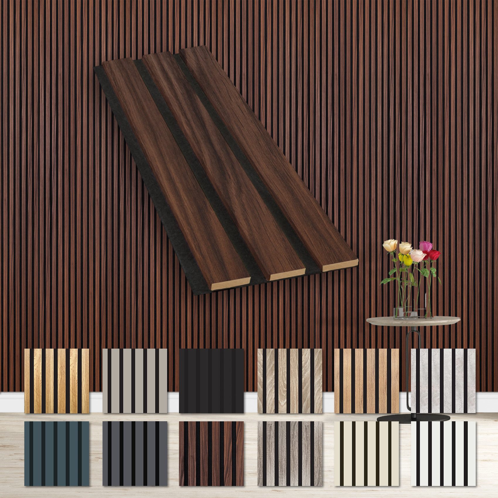 Hexim Wanddekoobjekt Catania Oak (Akustikpaneele Musterstück günstig online kaufen