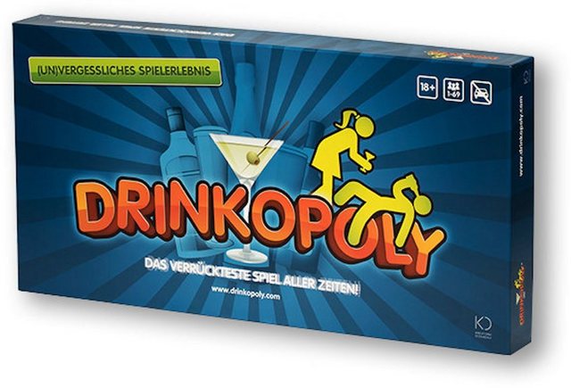 Drinkopoly Spiel, Brettspiel »Drinkopoly (deutsch)«