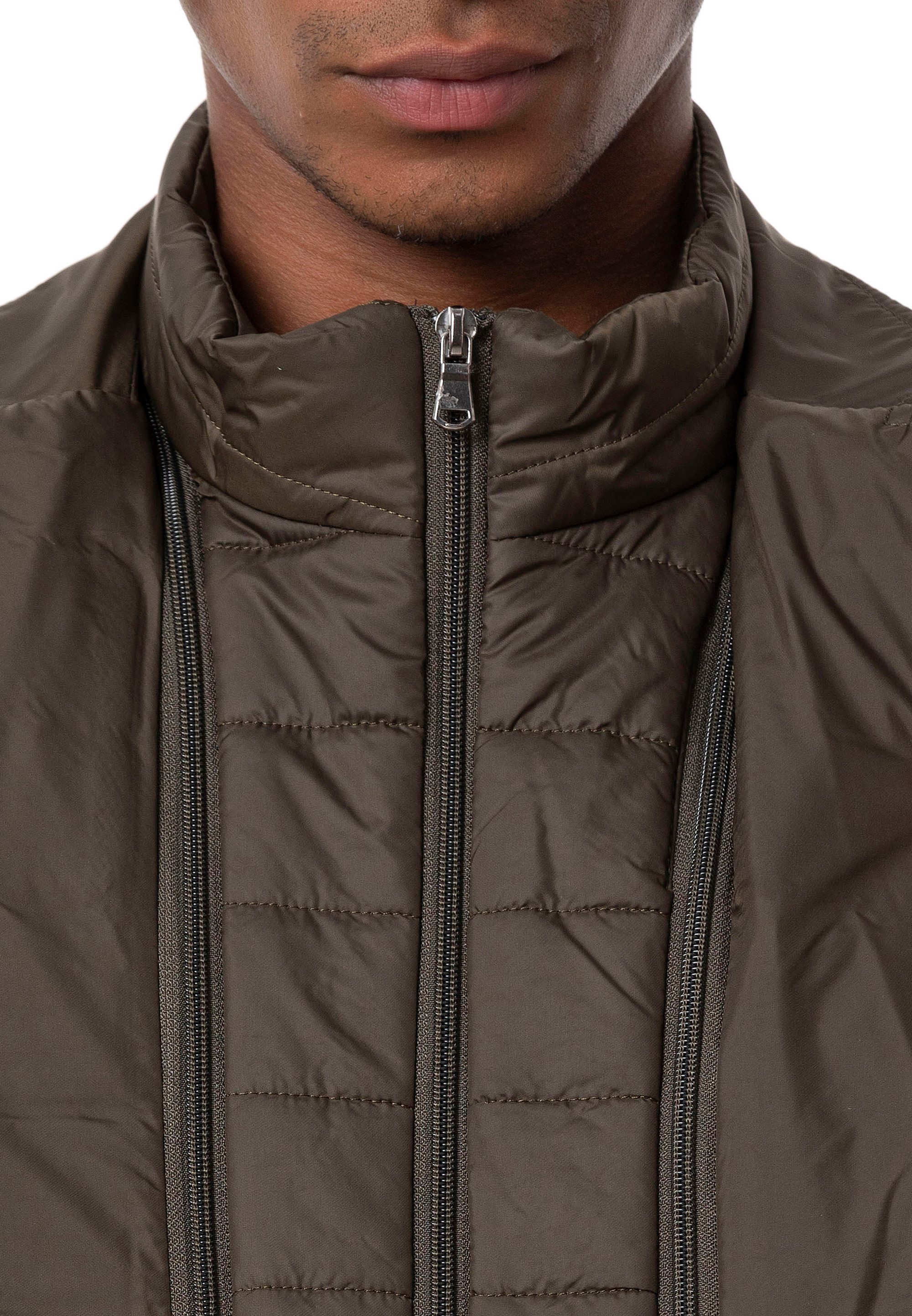 RedBridge Steppjacke im eleganten Blazer-Stil mit abnehmbarem Kragen Kombin günstig online kaufen