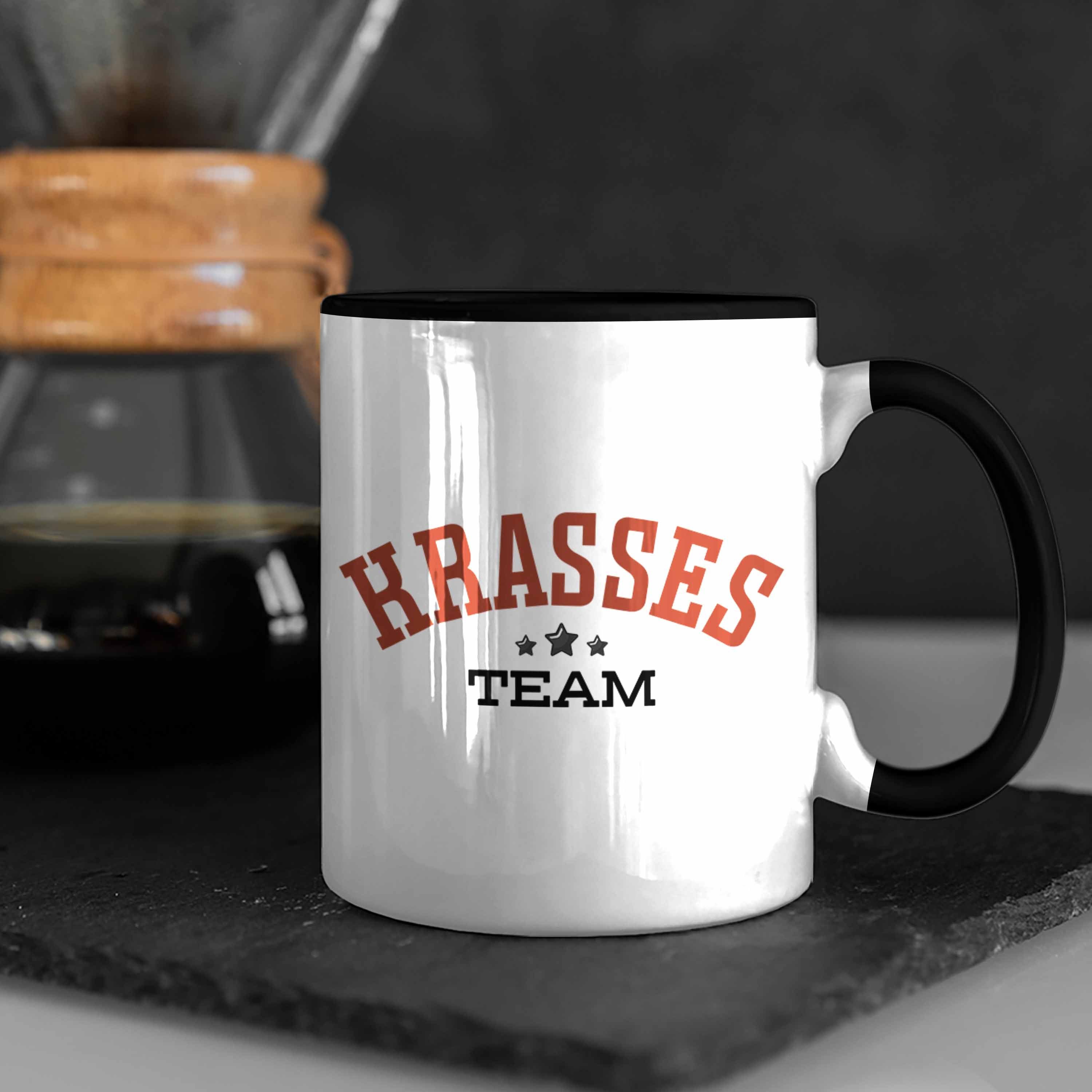 Team Angestellte Geschenkidee Arbe Tasse Teammitglied Geschenk Trendation Schwarz Tasse Lustige