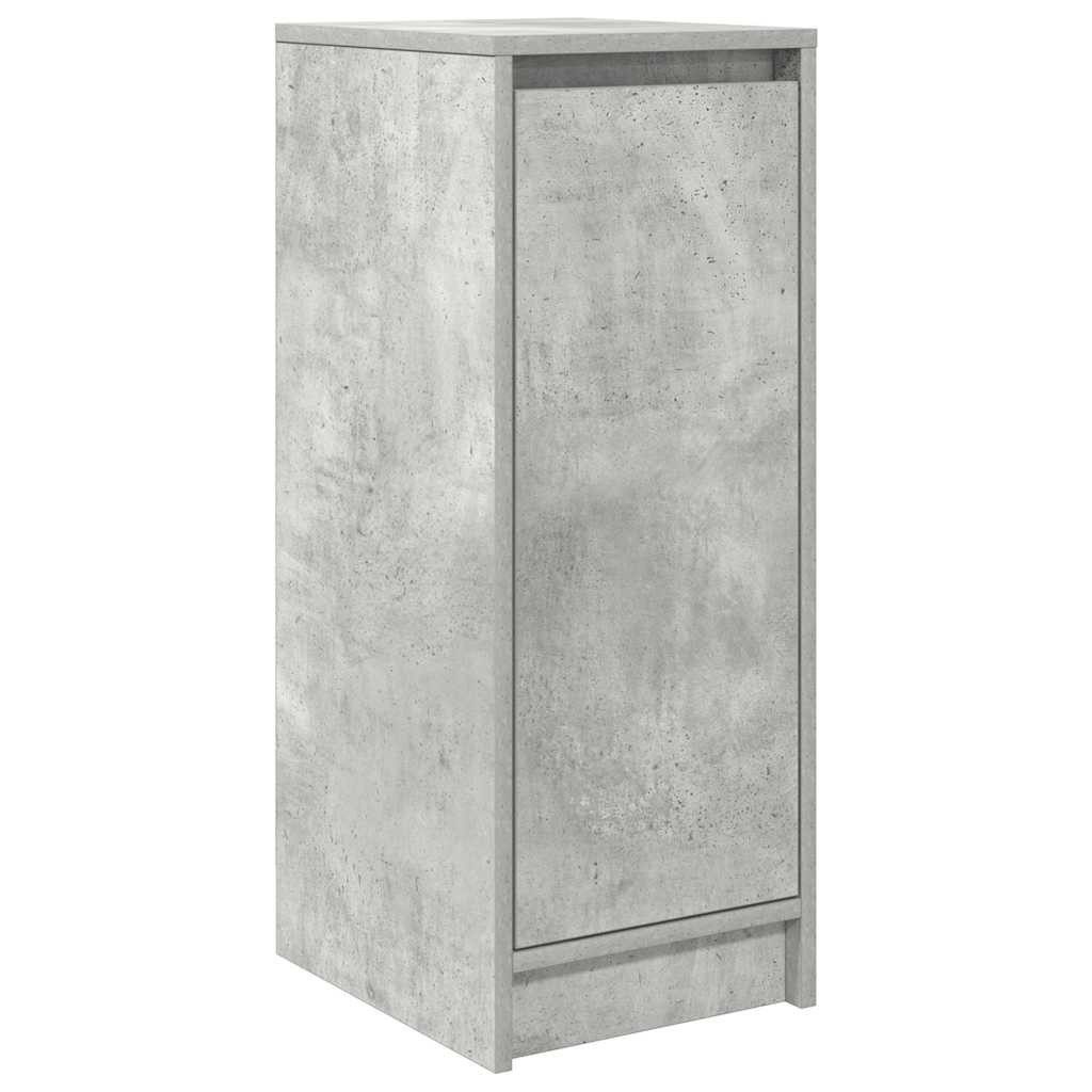 vidaXL Schuhregal Schuhschrank Betongrau 29,5x34x76 cm Holzwerkstoff, 1-tlg.