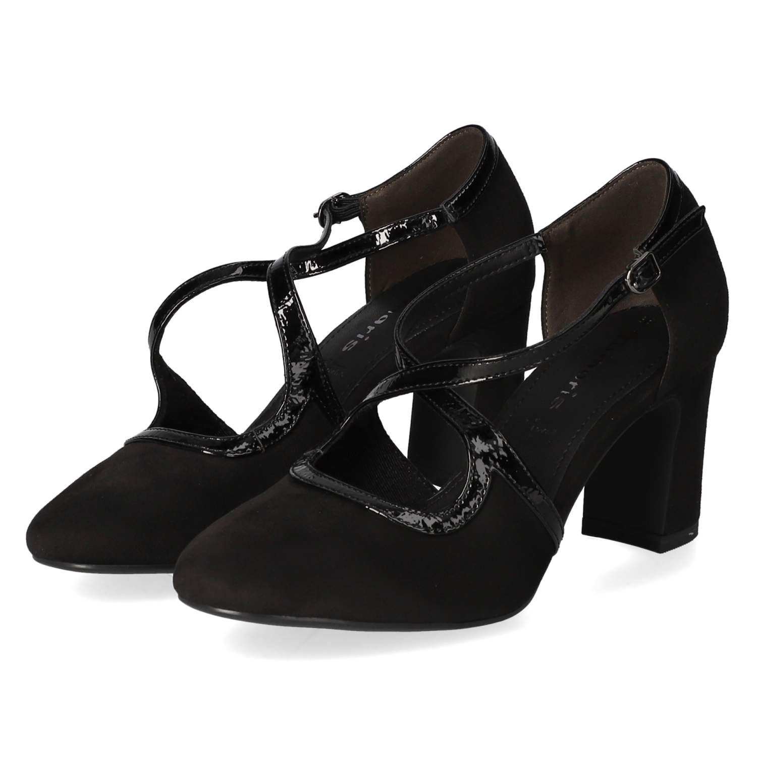 Tamaris Tamaris 1-22454-47-001 Damen Textil & Synthetik black Keilpumps
