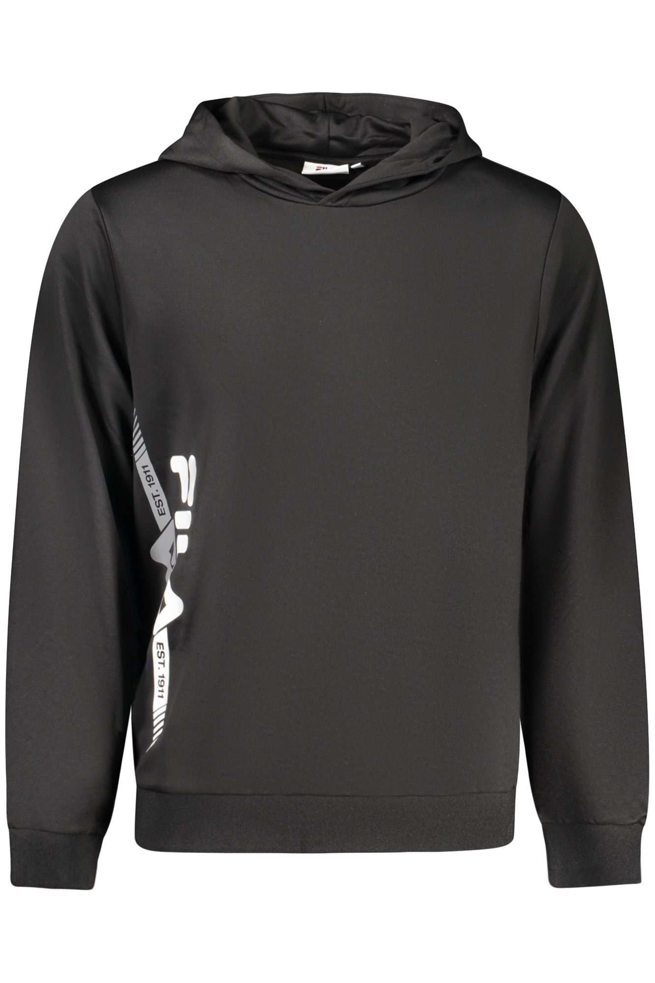 Fila Sweatshirt Schwarzes Herren-Sweatshirt mit Kapuze und
