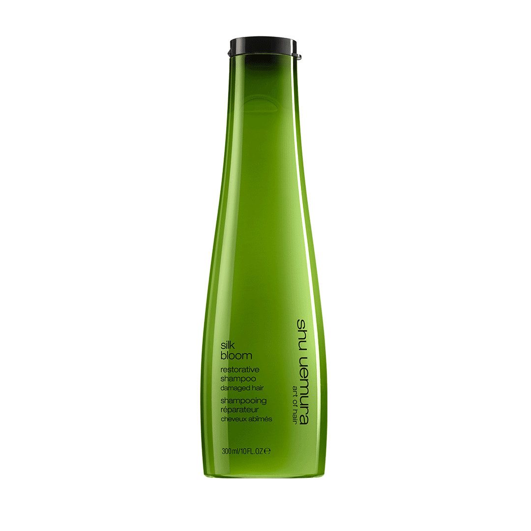 Shu Uemura Haarshampoo Shu Uemura Silk Bloom Shampoo 300ml – reparierendes Shampo, 1-tlg., Reduziert Haarbruch sichtbar bereits nach wenigen Anwendungen