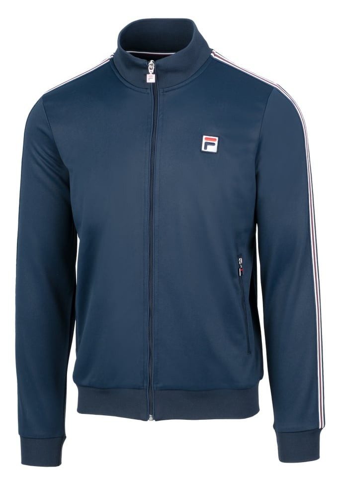 Fila Tennisjacke Jake (Stehkragen, 3-Streifen) peacoatblau Herren