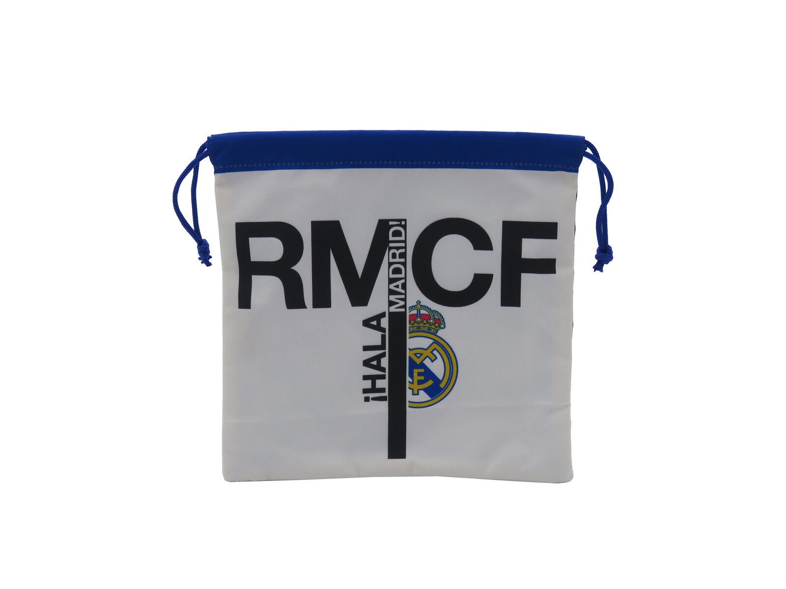 Real Madrid Frischhaltebeutel - Snackbeutel 25 × 25 × 1 cm mit Kordelzug für Schule Kindergarten