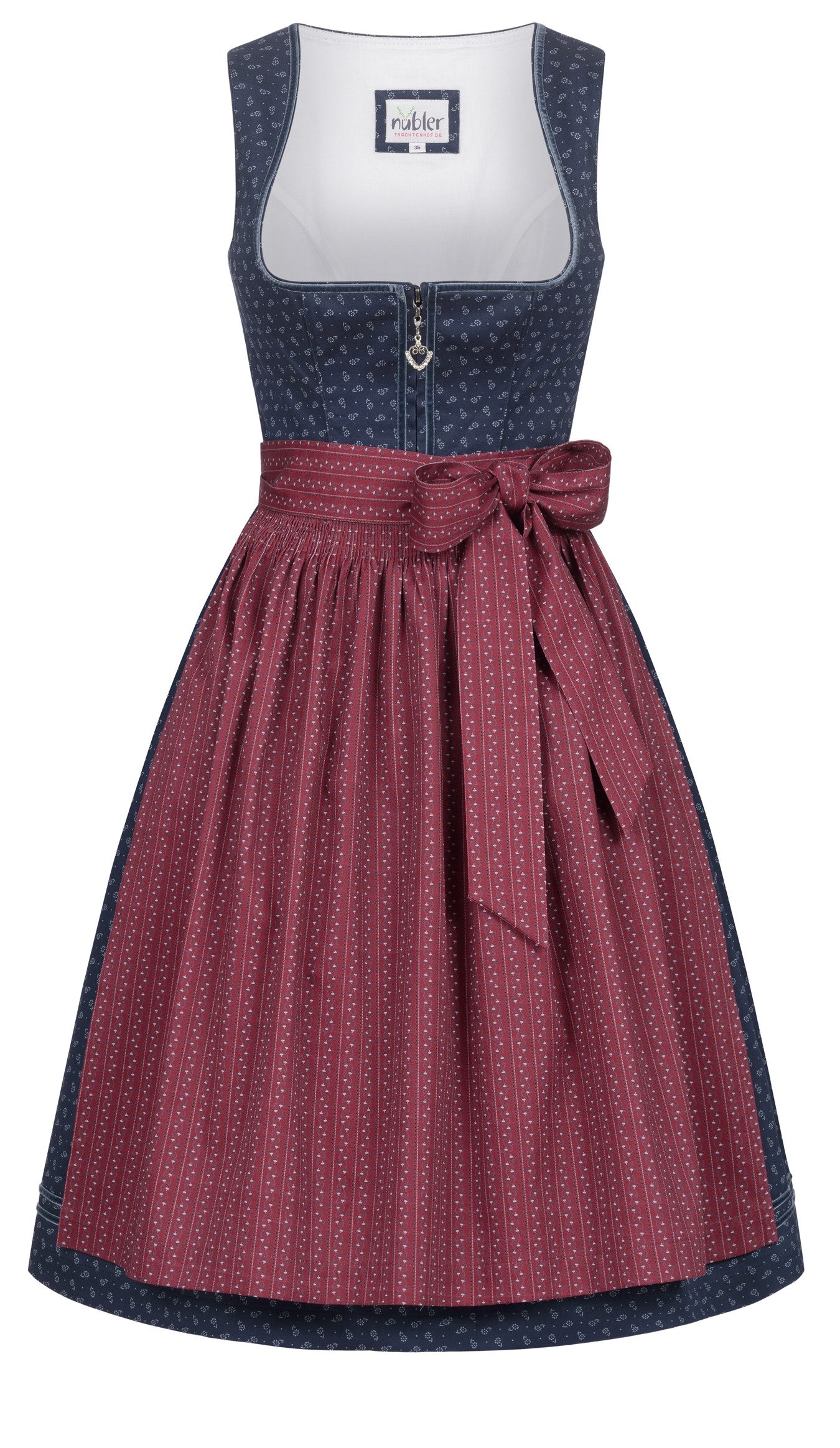 Nübler Trachtenkleid Midi Dirndl Gesr in günstig online kaufen