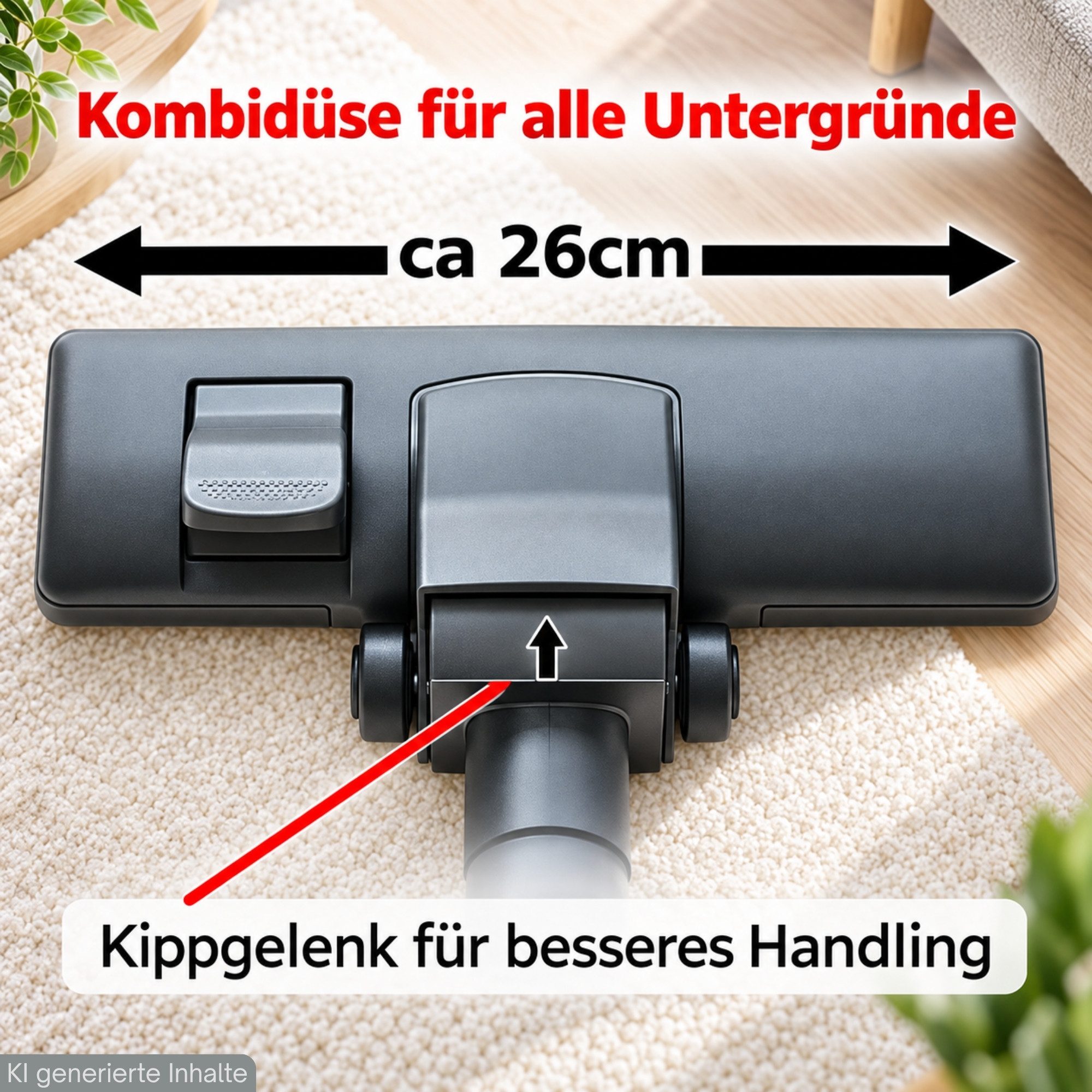 Maxorado Bodendüse Düse Staubsaugerdüse für Miele Bürste Staubsauger C3 C 3 1 2 Ecoline – Bild 2 von 5