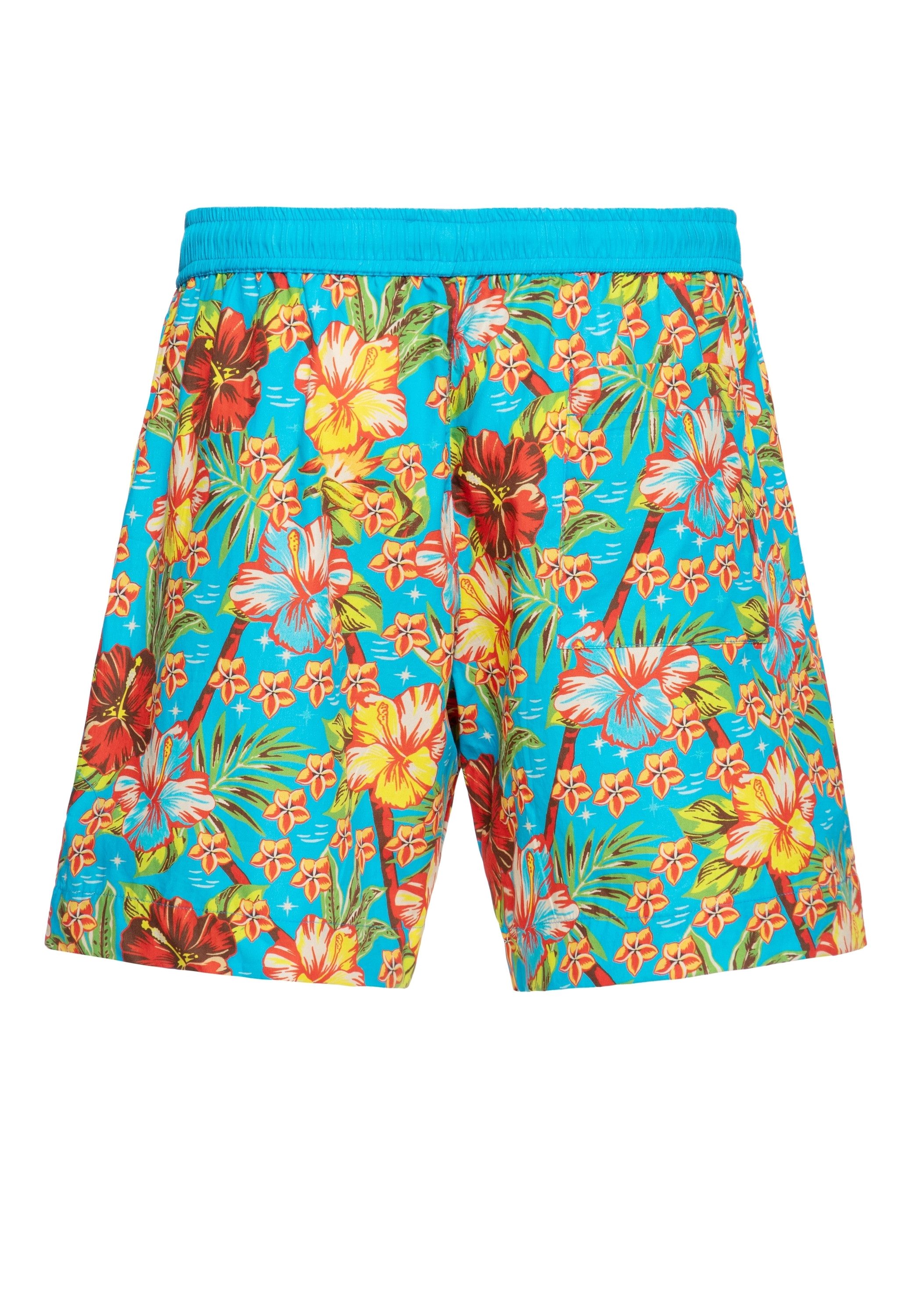 KingKerosin Sweatshorts Hawaii mit Alloverprint