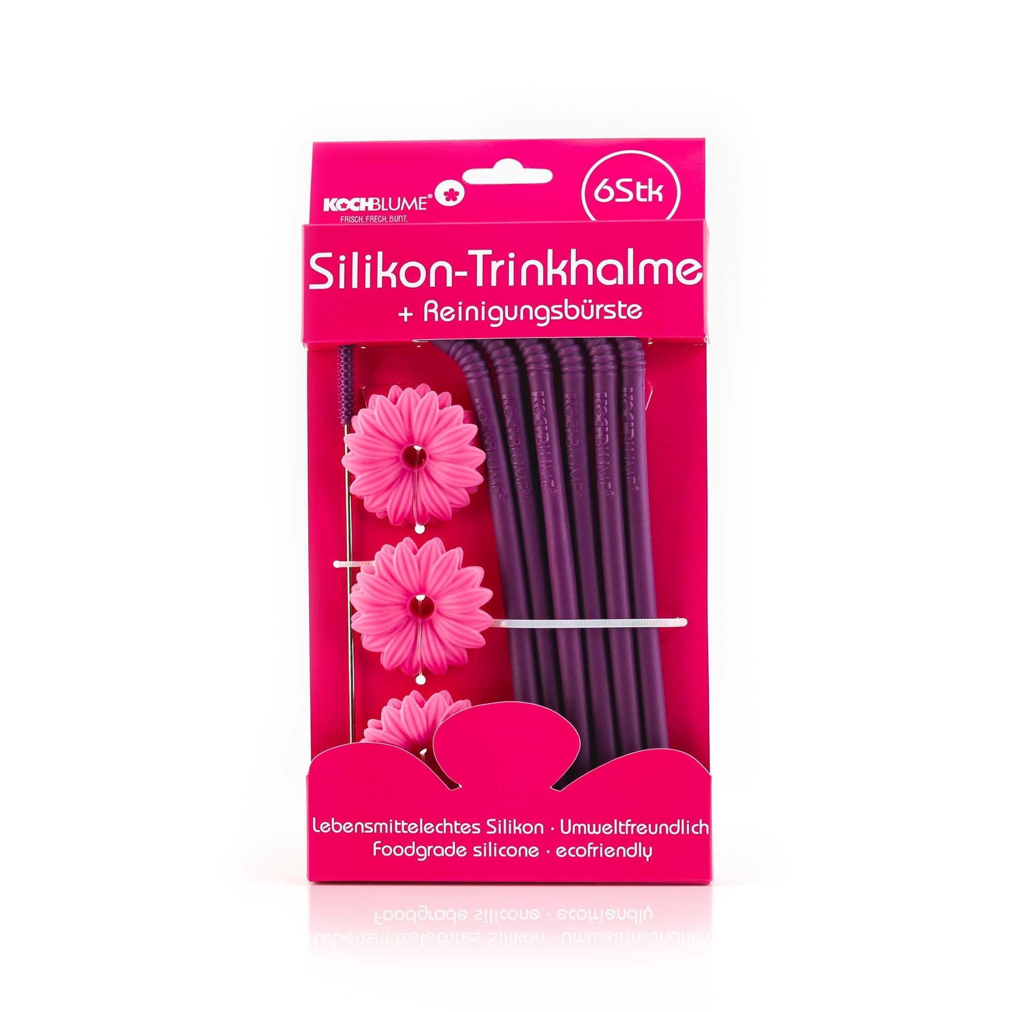 Kochblume Trinkhalme, (Set, 7-tlg)