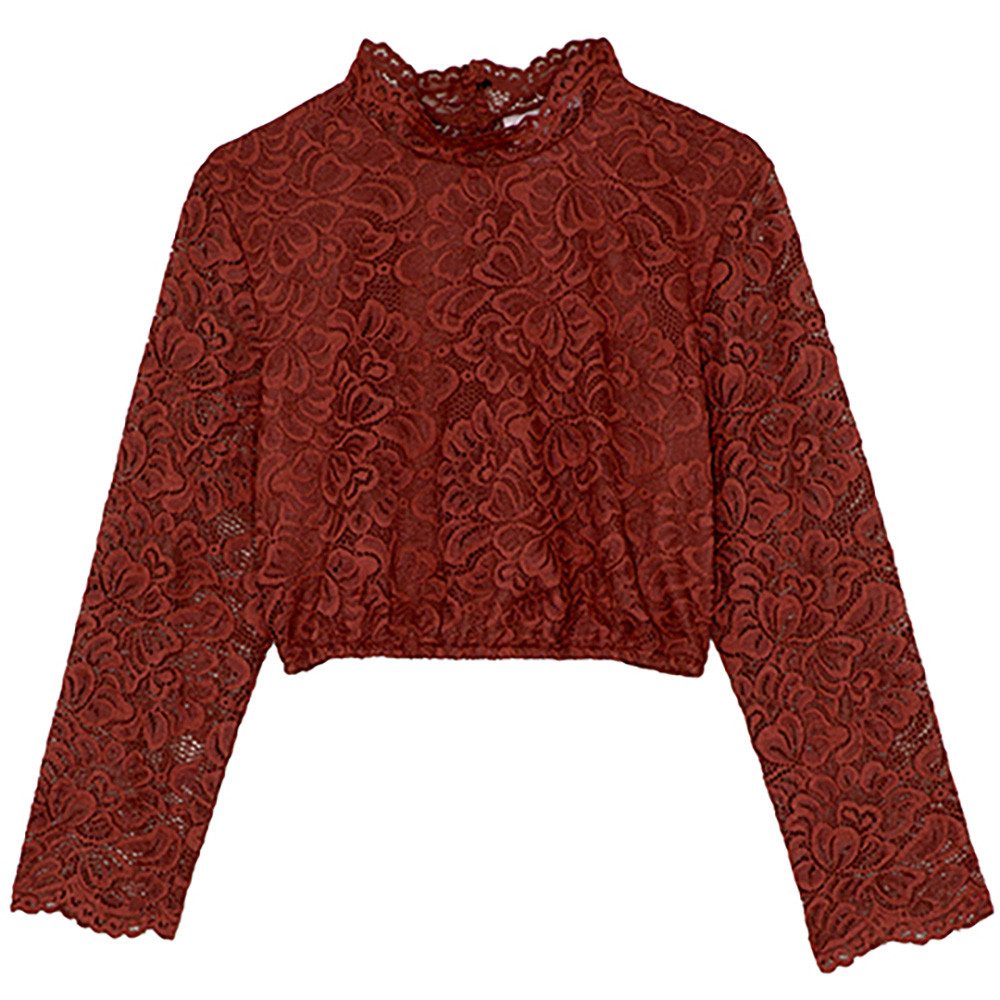 Spieth & Wensky Dirndlbluse Dirndlbluse Amsterdam 3/4 orange
