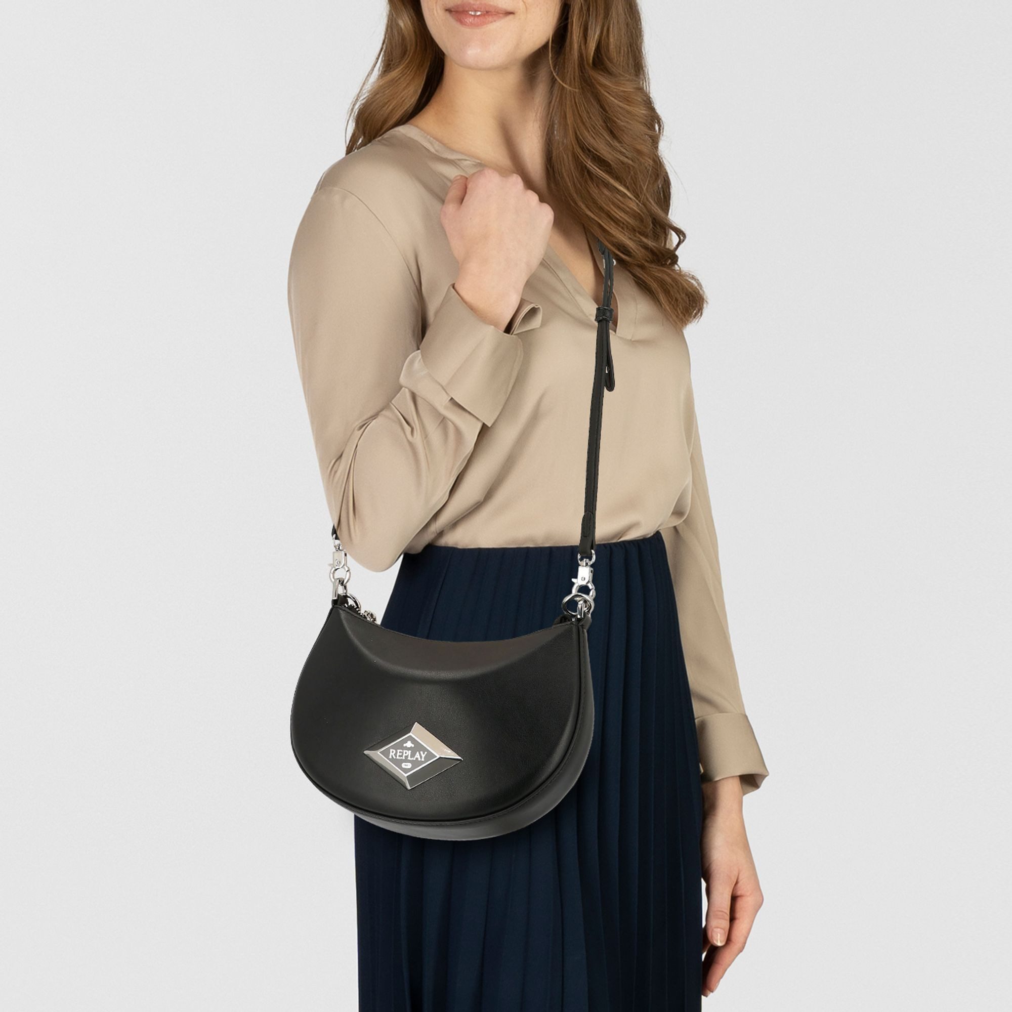 Replay Schultertasche, Polyurethan günstig online kaufen