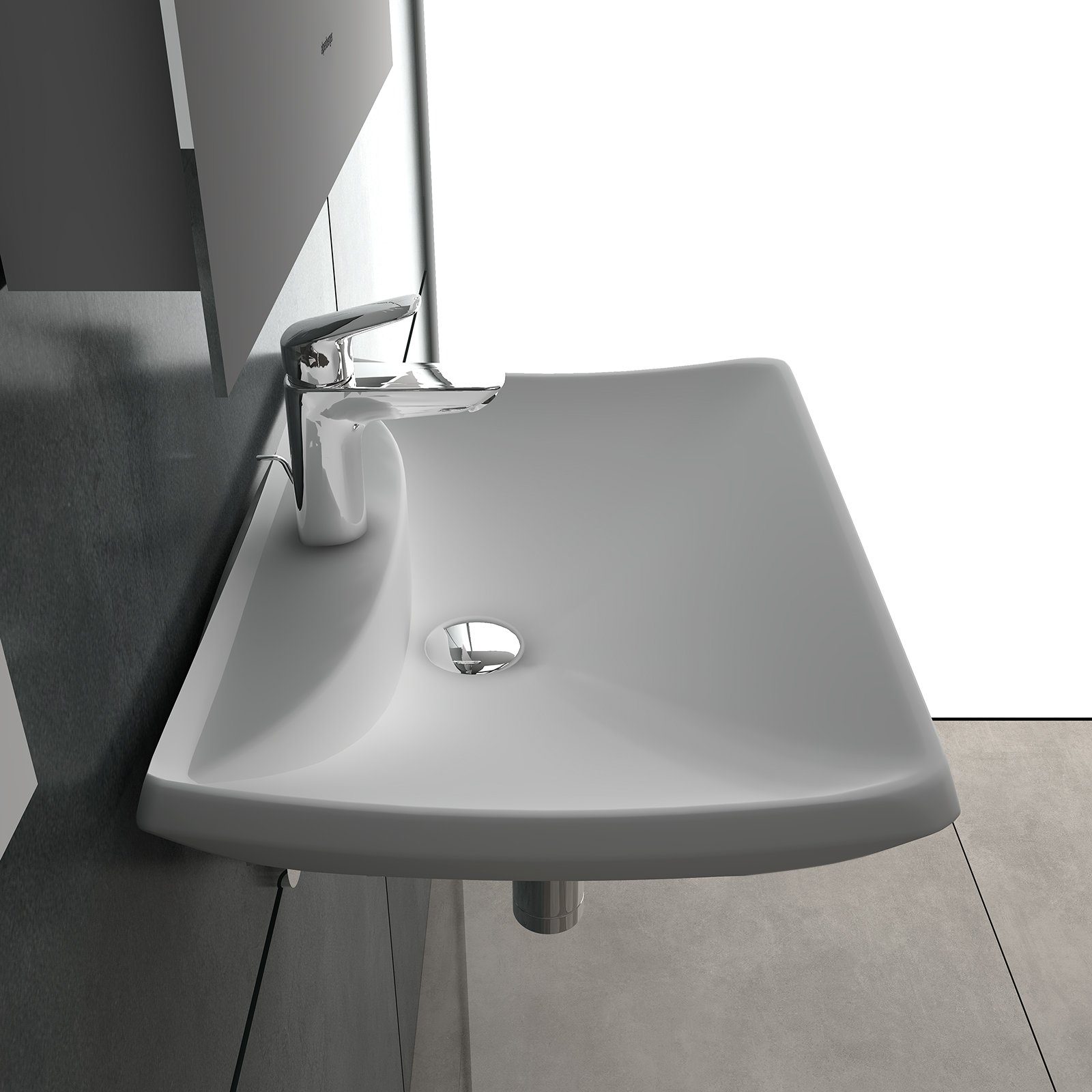 Waschbecken, Wandhängend, Flo, Kerasan, Design, Mo Produktbild-Vorschau 5