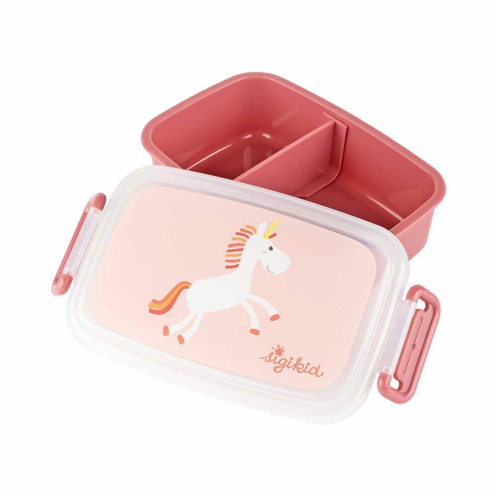 Sigikid Lunchbox Einhorn 9 x 17.5 cm, Kunststoff