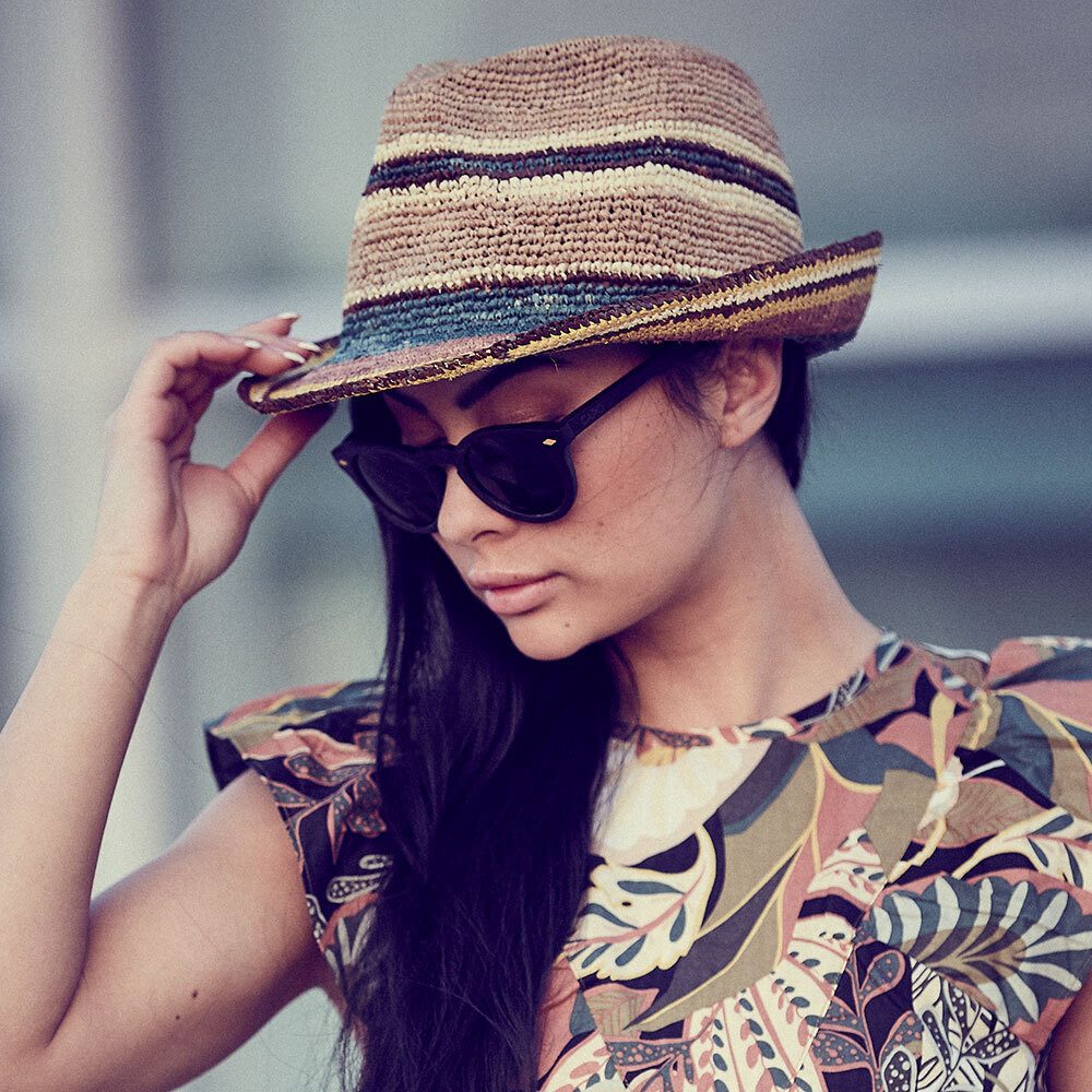 CAPO Strohhut Strohhut, Trilby, bunt (1-St) günstig online kaufen