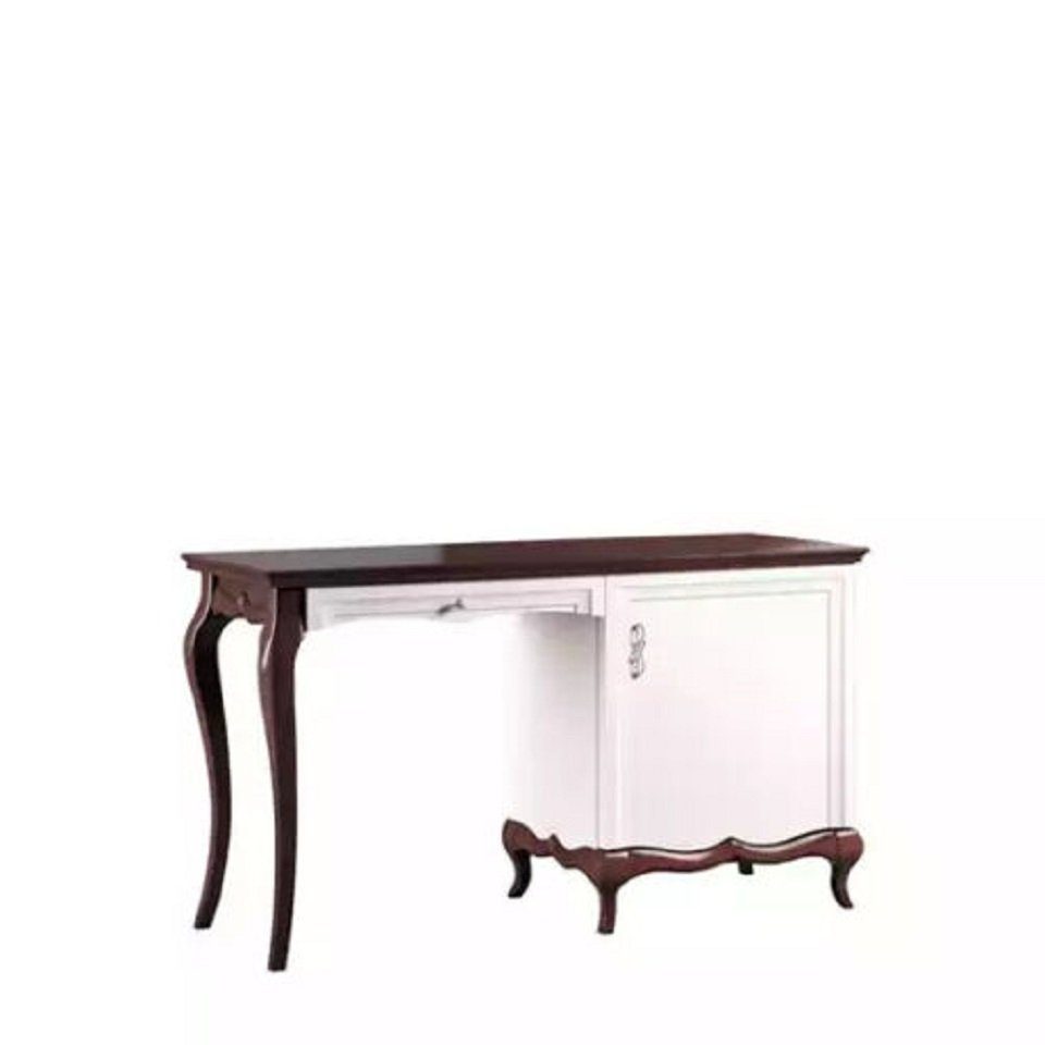 Schreibtisch Weißem Europe Made JVmoebel Klassischer Büromöbel Holz Schreibtisch), (1-St., Luxuriöse Schreibtisch in aus
