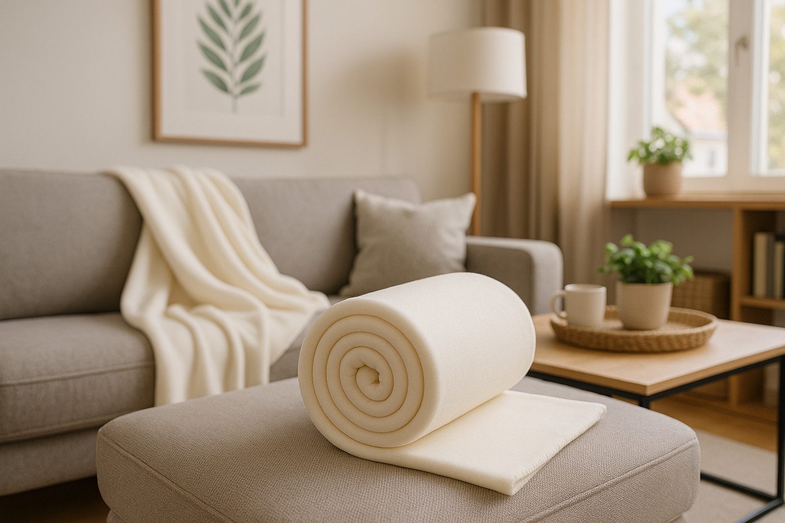 Wohndecke Luxus Fleecedecke Kuscheldecke Größe 130x170 cm Farbe Creme, Betz, 180 g/m²