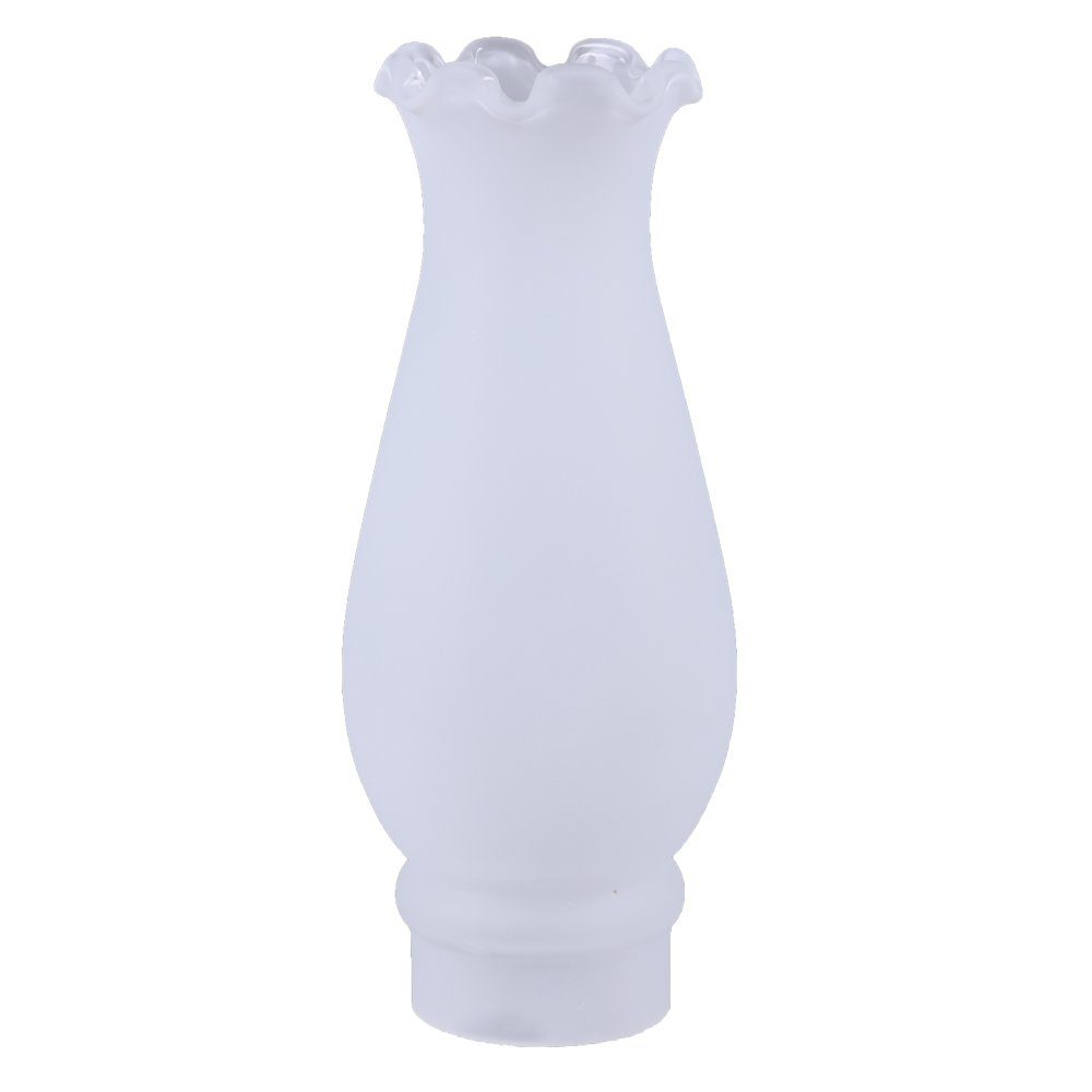 Home4Living Lampenschirm Zylinderglas Ø 47mm Lampenglas Ersatzglas Rüschenrand, Dekorativ