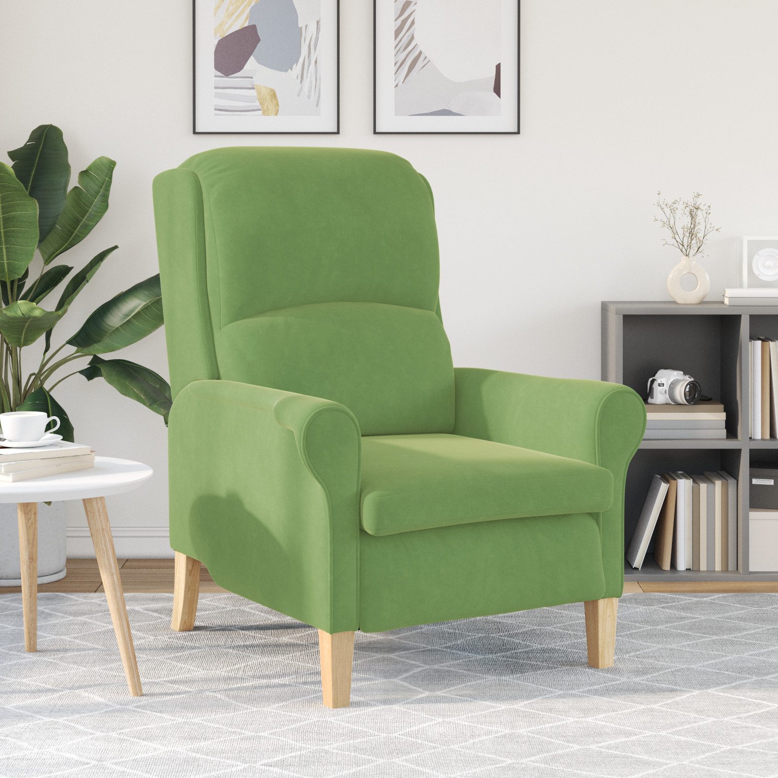 vidaXL Sessel Hellgrüner Sessel Hellgrün Stoff, günstig online kaufen
