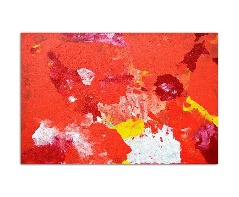 Sinus Art Leinwandbild 120x80cm Malerei Kunst Farben abstrakt