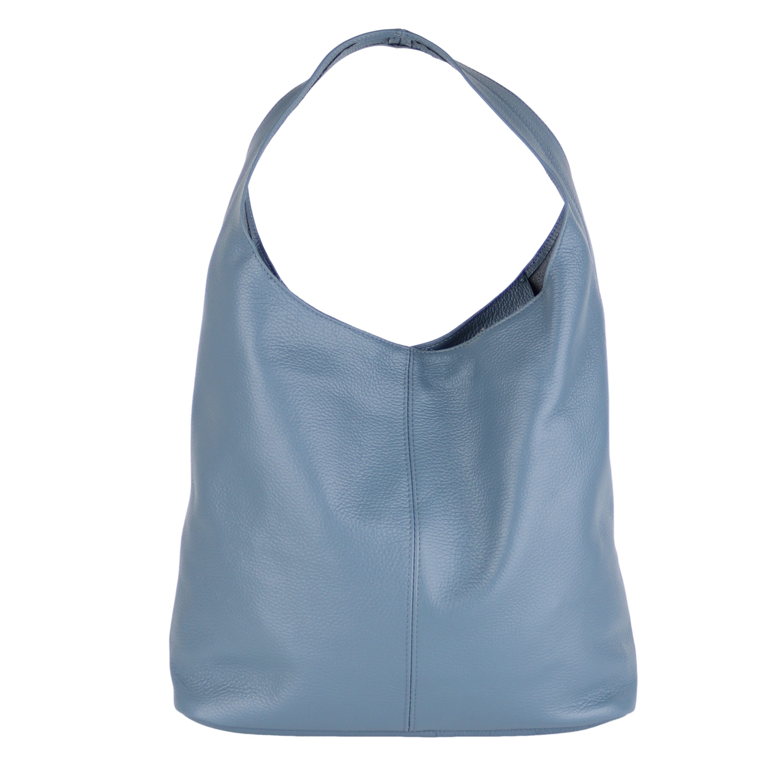 Beuteltasche aus Echtleder, Made in Italy, Shopper Tasche
