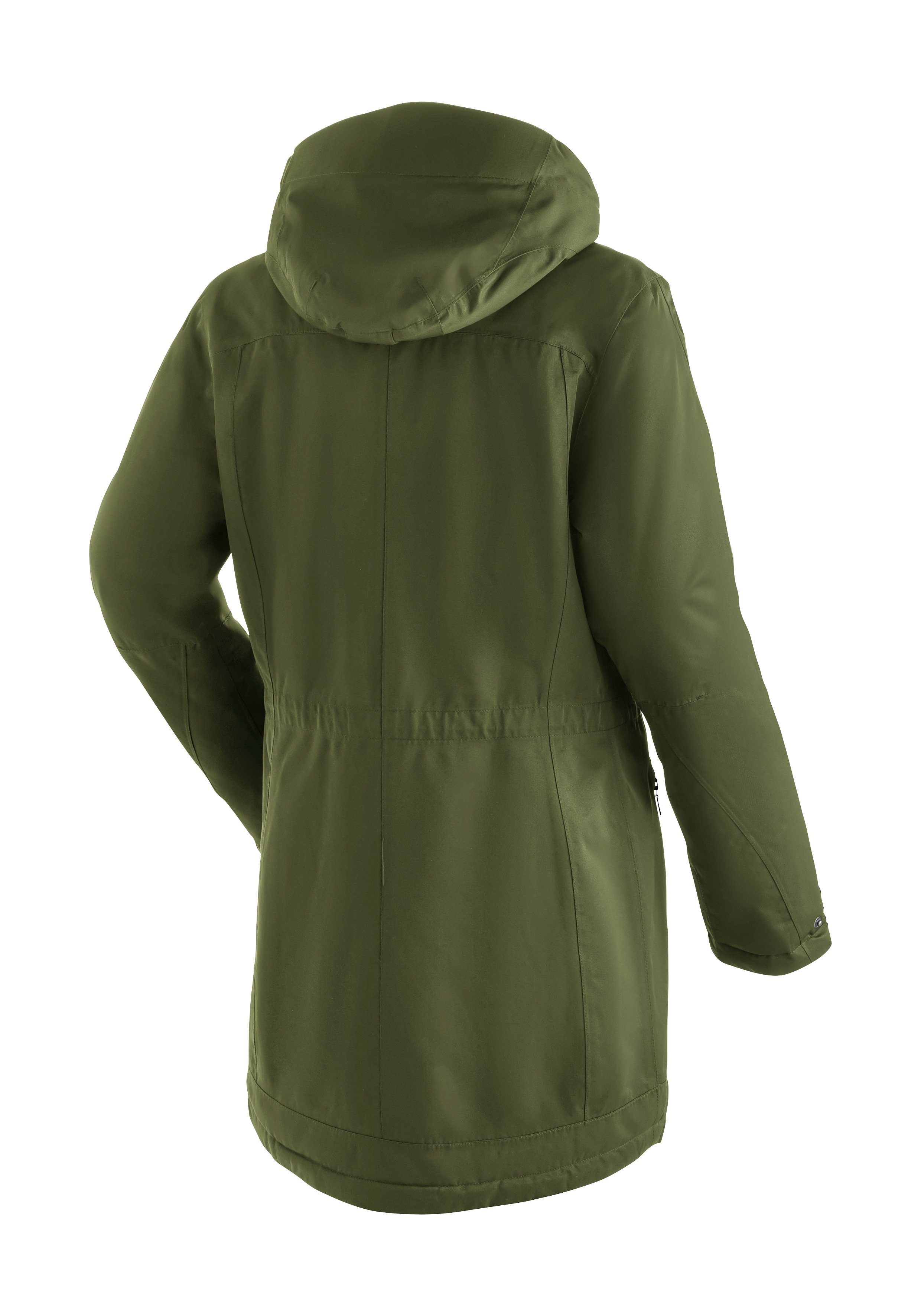 Maier Sports Funktionsjacke vollem Lisa 2 Wetterschutz dunkelgrün mit Outdoor-Mantel