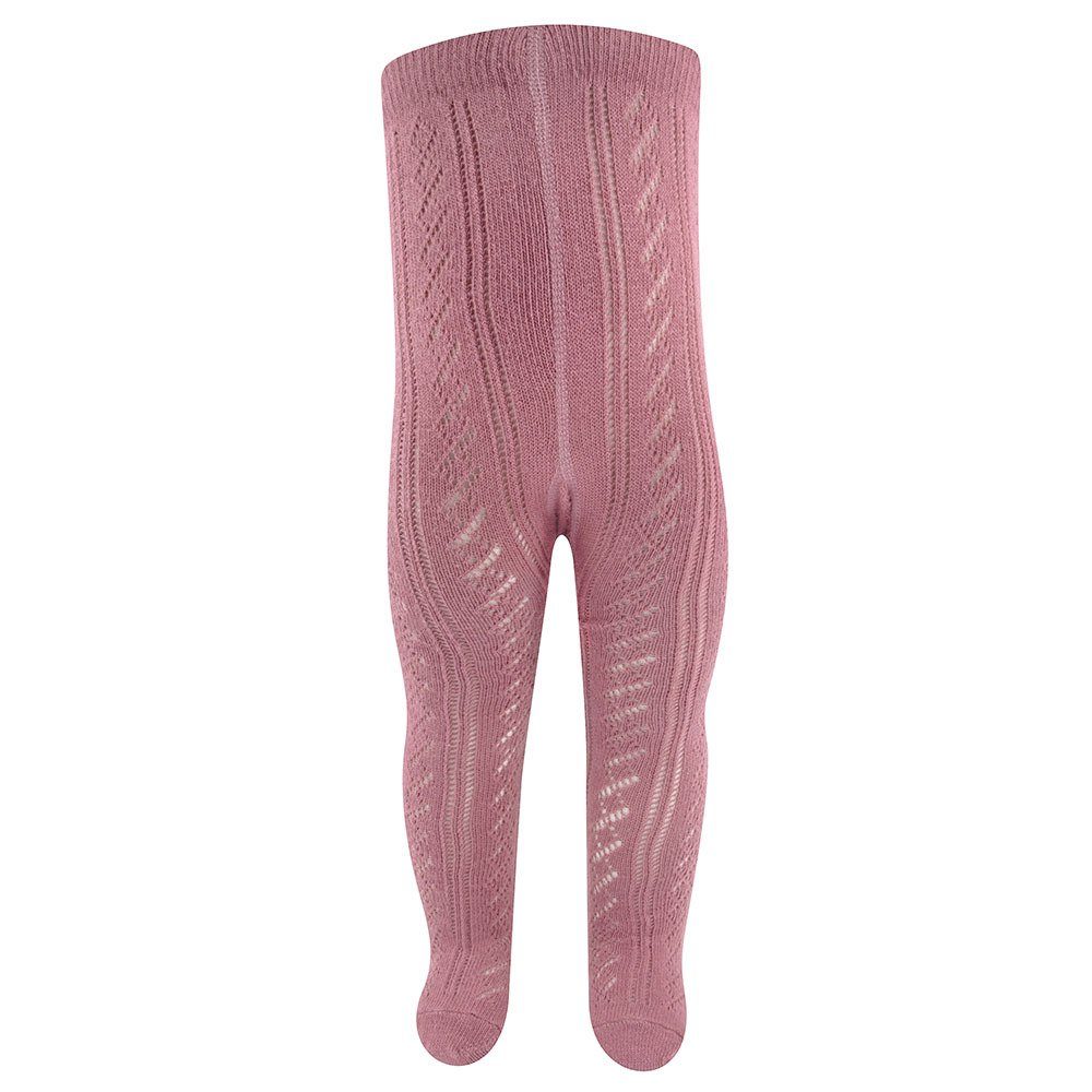 Ewers Strumpfhose Strumpfhose Traforato hoher Baumwollanteil dusty rose