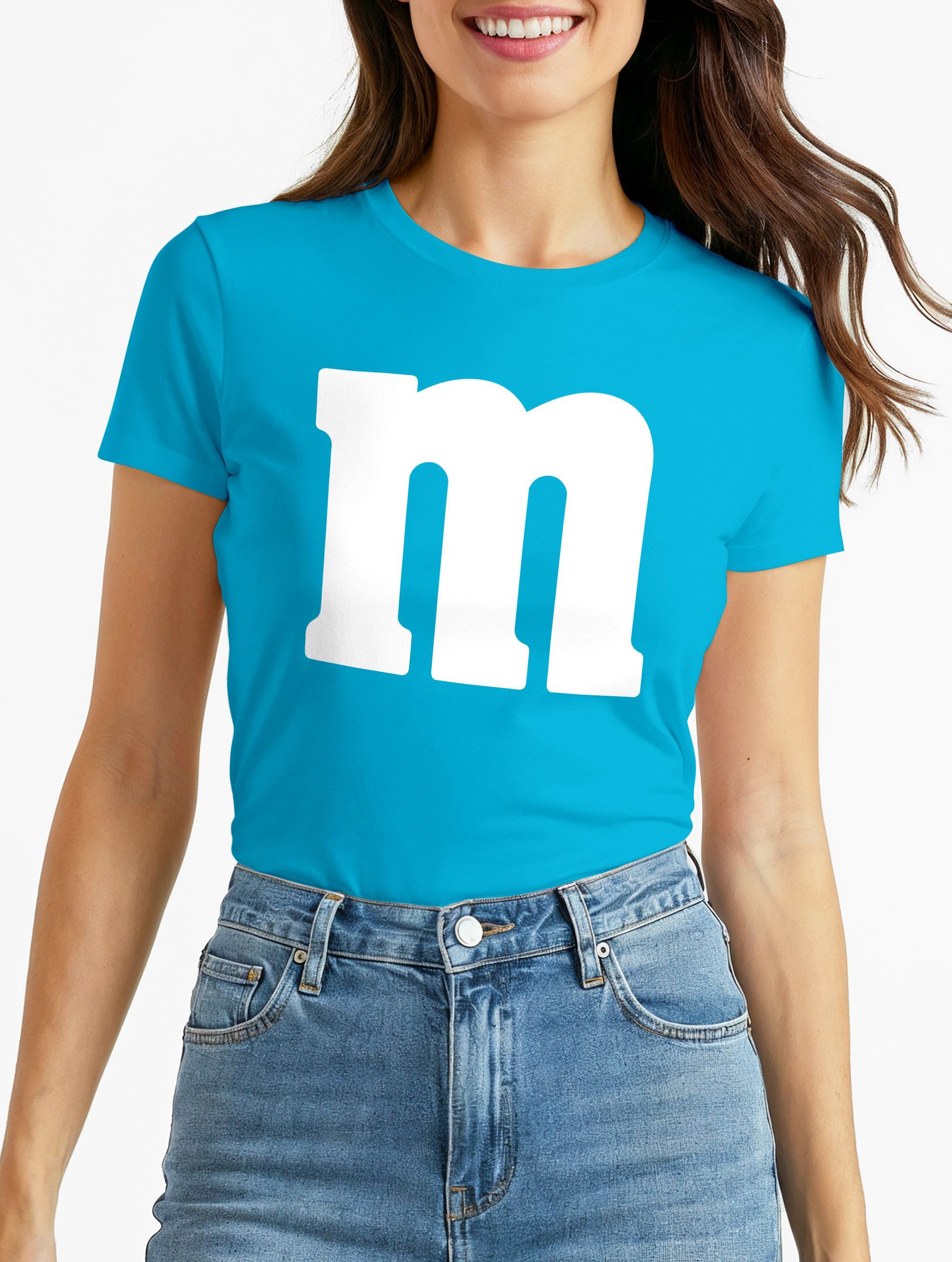 Print-Shirt Damen T-Shirt Gruppen-Kostüm M Aufdruck Kostüm Idee Fasching Karneval