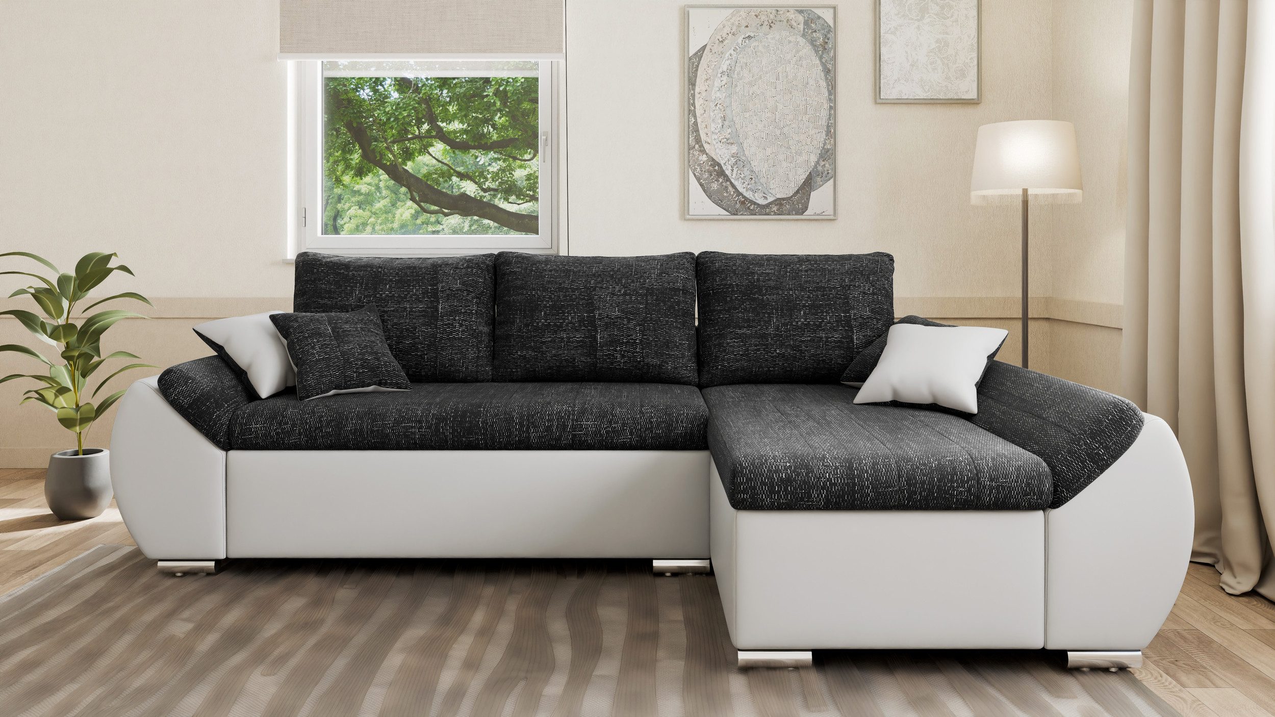 MOEBLO Ecksofa ALEX, L-Form ohne Hocker, günstig online kaufen