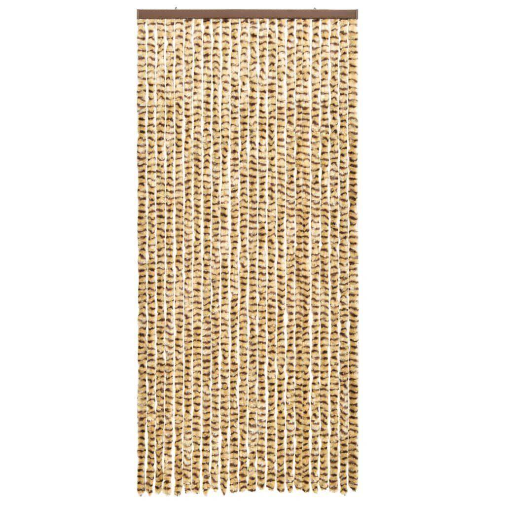 vidaXL Insektenschutz-Vorhang Insektenschutz-Vorhang Beige und Braun 90x220 cm Chenille