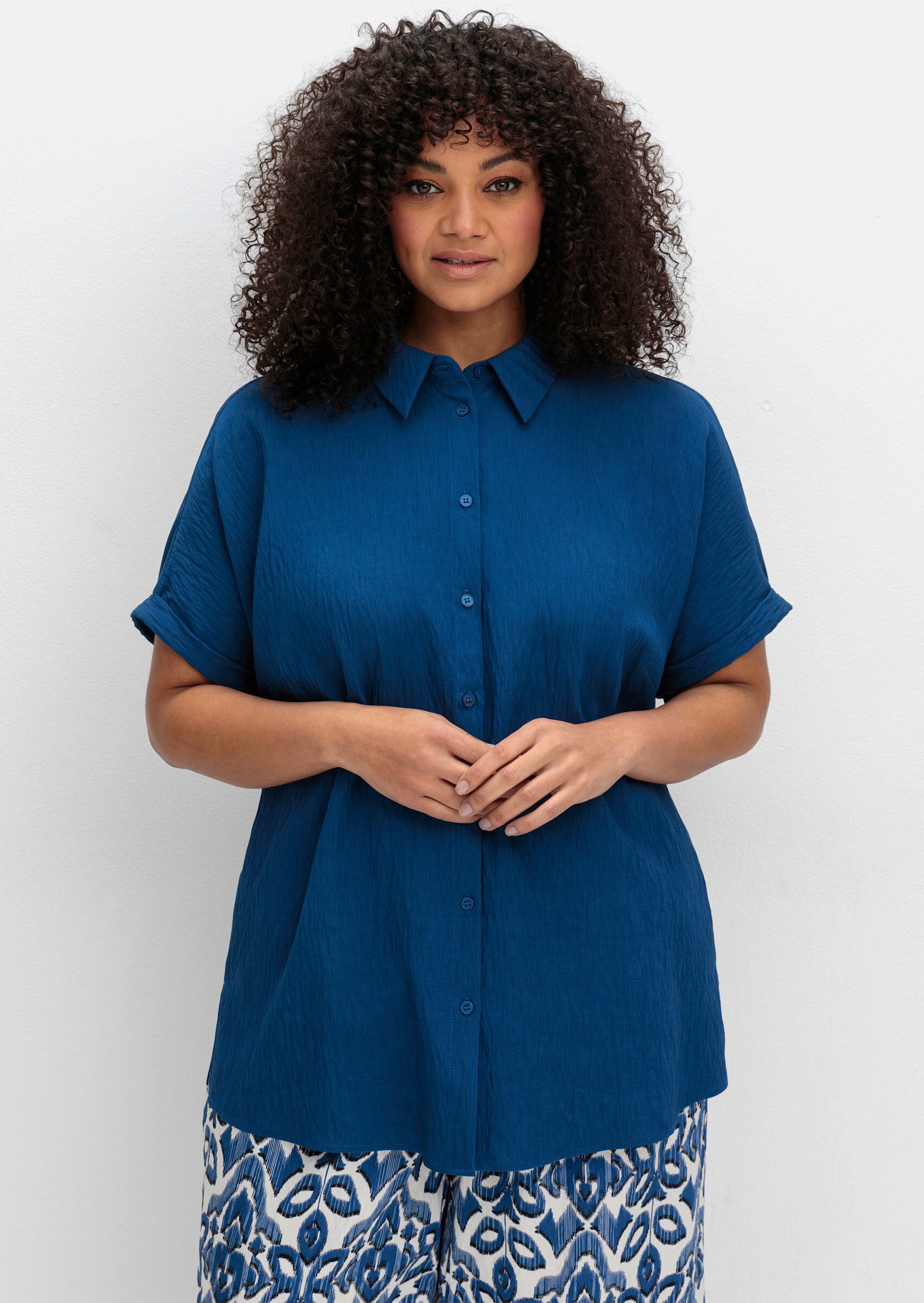 Sheego Klassische Bluse Hemdbluse günstig online kaufen