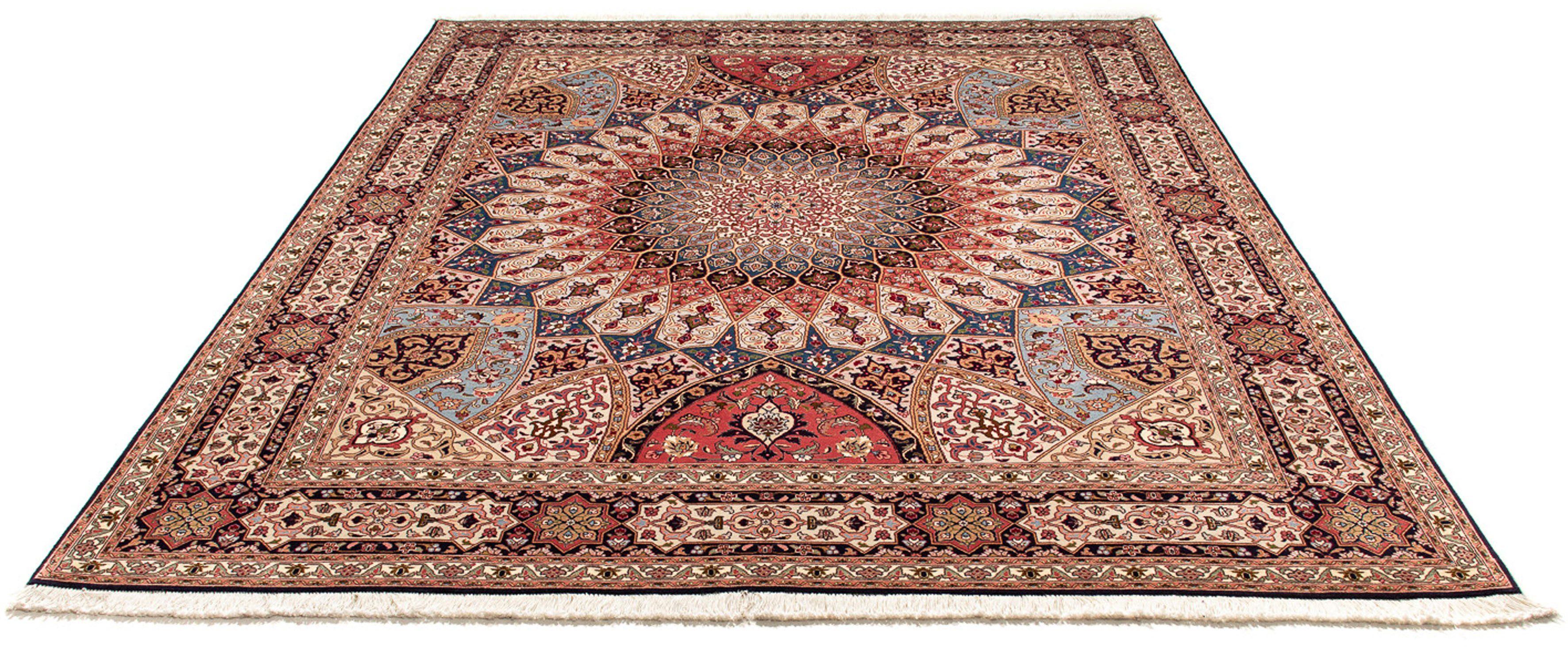 Orientteppich Perser - Täbriz - Royal - 255 x 204 cm - mehrfarbig, morgenland, rechteckig, Höhe: 7 mm, Wohnzimmer, Handgeknüpft, Einzelstück mit Zertifikat