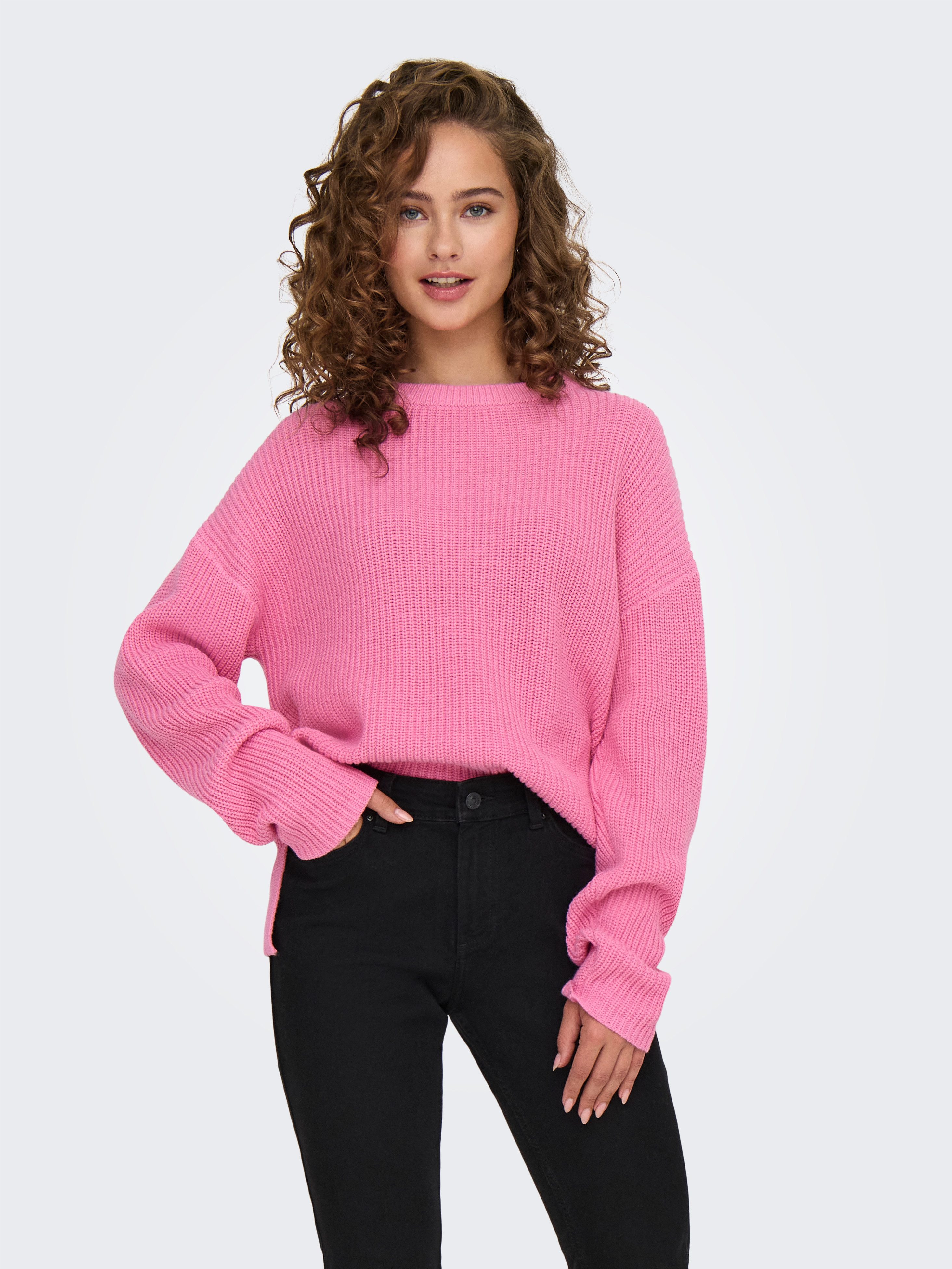 ONLY Rundhalspullover ONLLUNA LS O-NECK PULLOVER günstig online kaufen